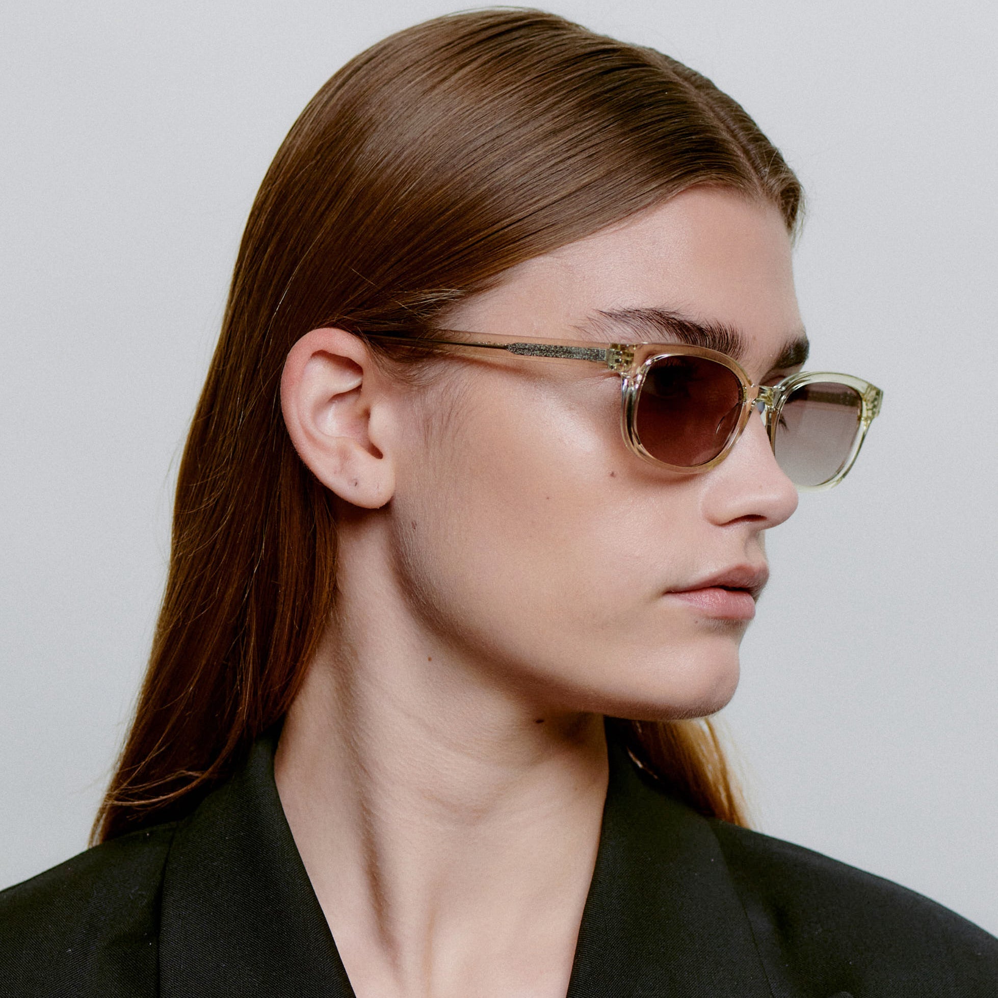 Akjaerbede Charlie Classic Rectangle Sunglasses - Yellow Crystal - PUNCH Watch & Eyewear - A.KJÆRBEDE