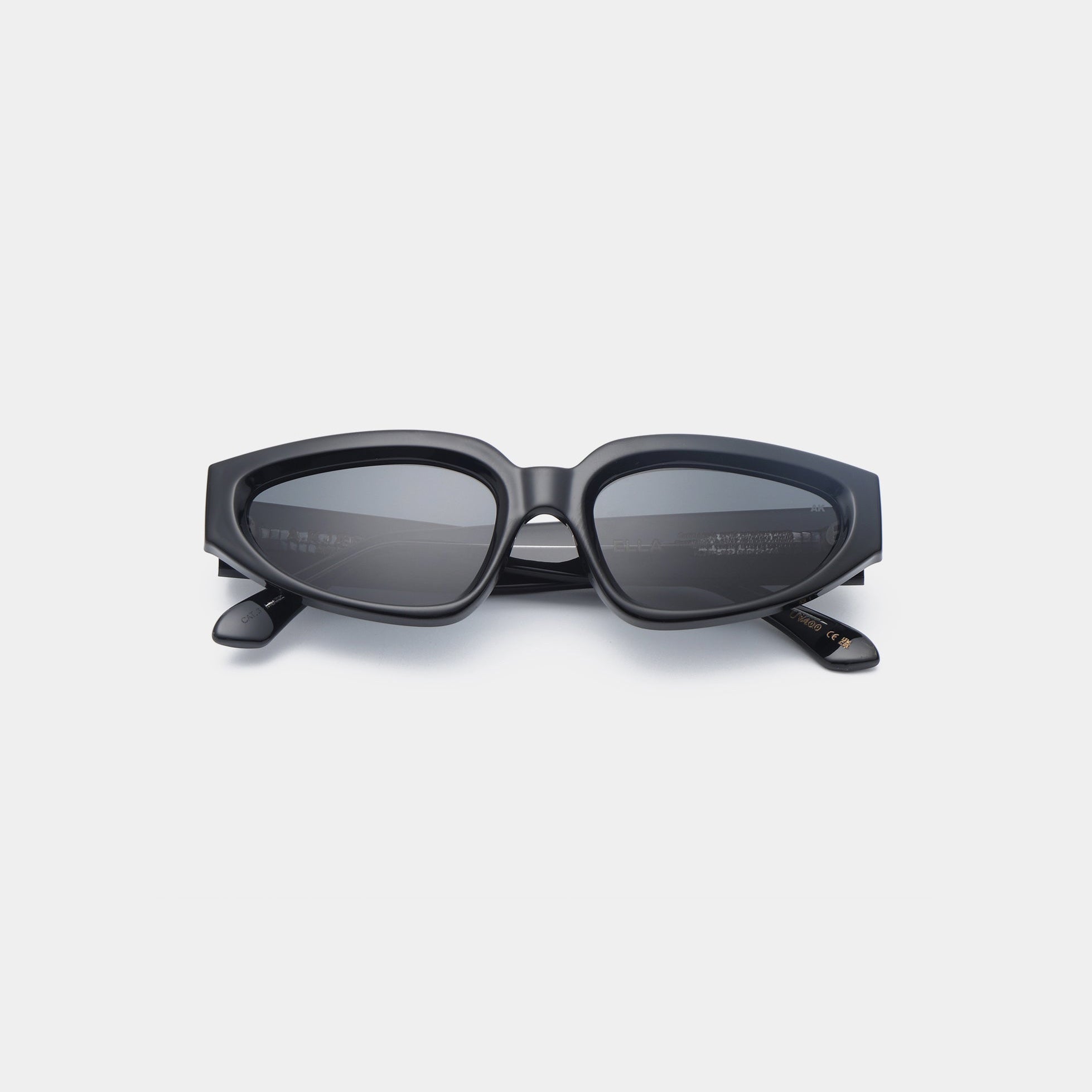 A.KJÆRBEDE ELLA Oval Cat - Eye Sunglasses l Black - PUNCH Watch & Eyewear - A.KJÆRBEDE
