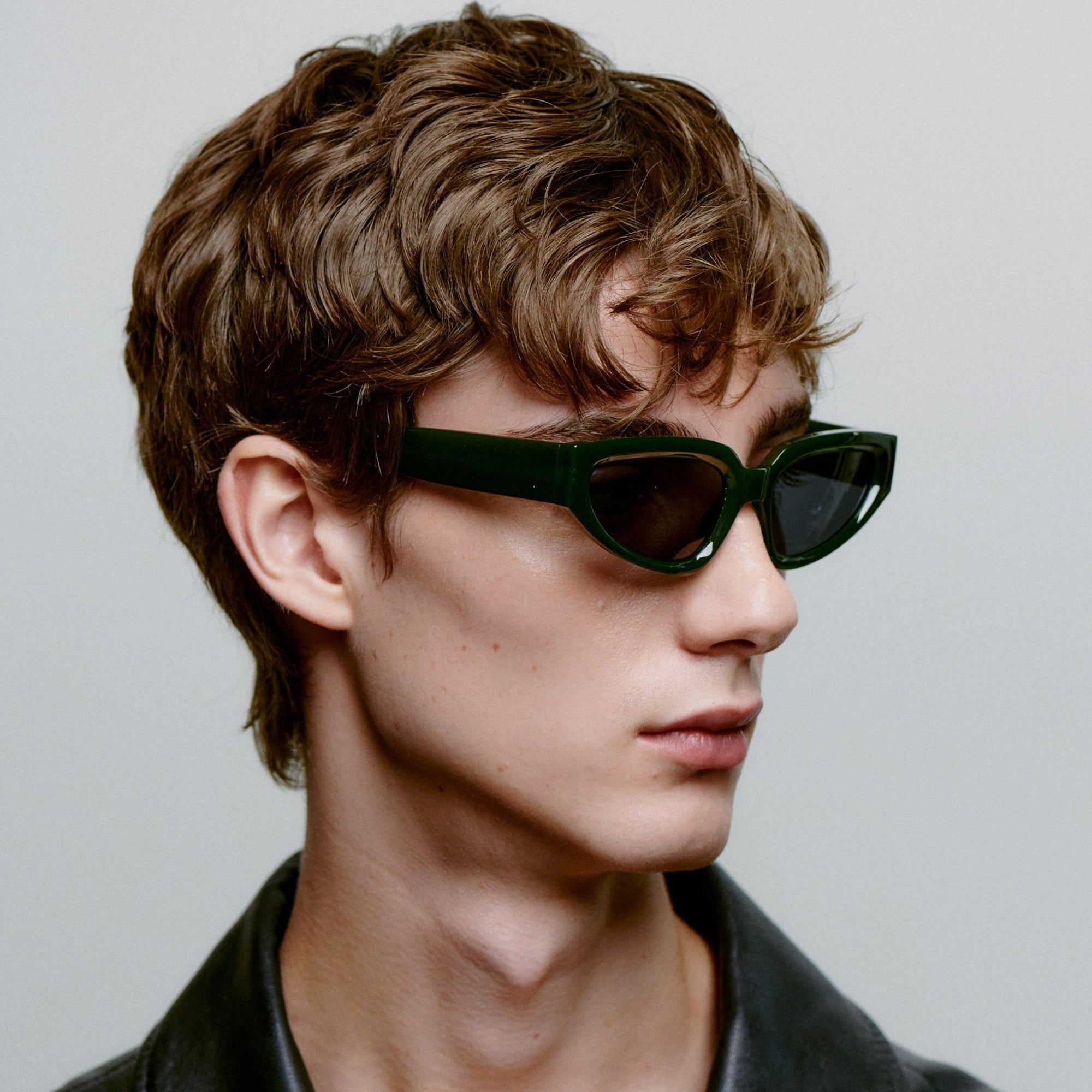 A.KJÆRBEDE ELLA Oval Cat - Eye Sunglasses l Dark Green - PUNCH Watch & Eyewear - A.KJÆRBEDE