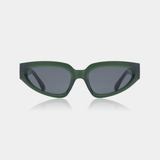 A.KJÆRBEDE ELLA Oval Cat-Eye Sunglasses l Dark Green