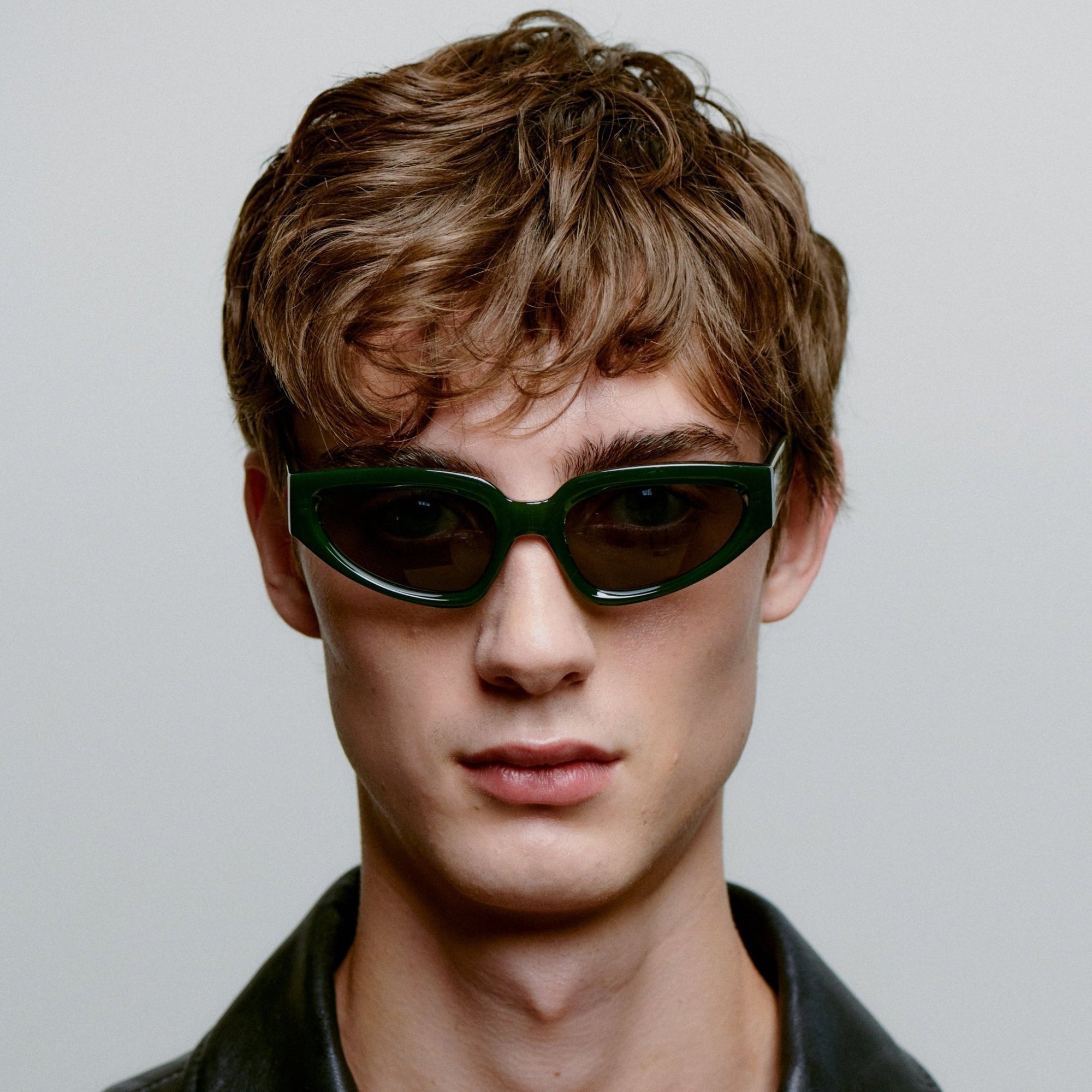 A.KJÆRBEDE ELLA Oval Cat - Eye Sunglasses l Dark Green - PUNCH Watch & Eyewear - A.KJÆRBEDE