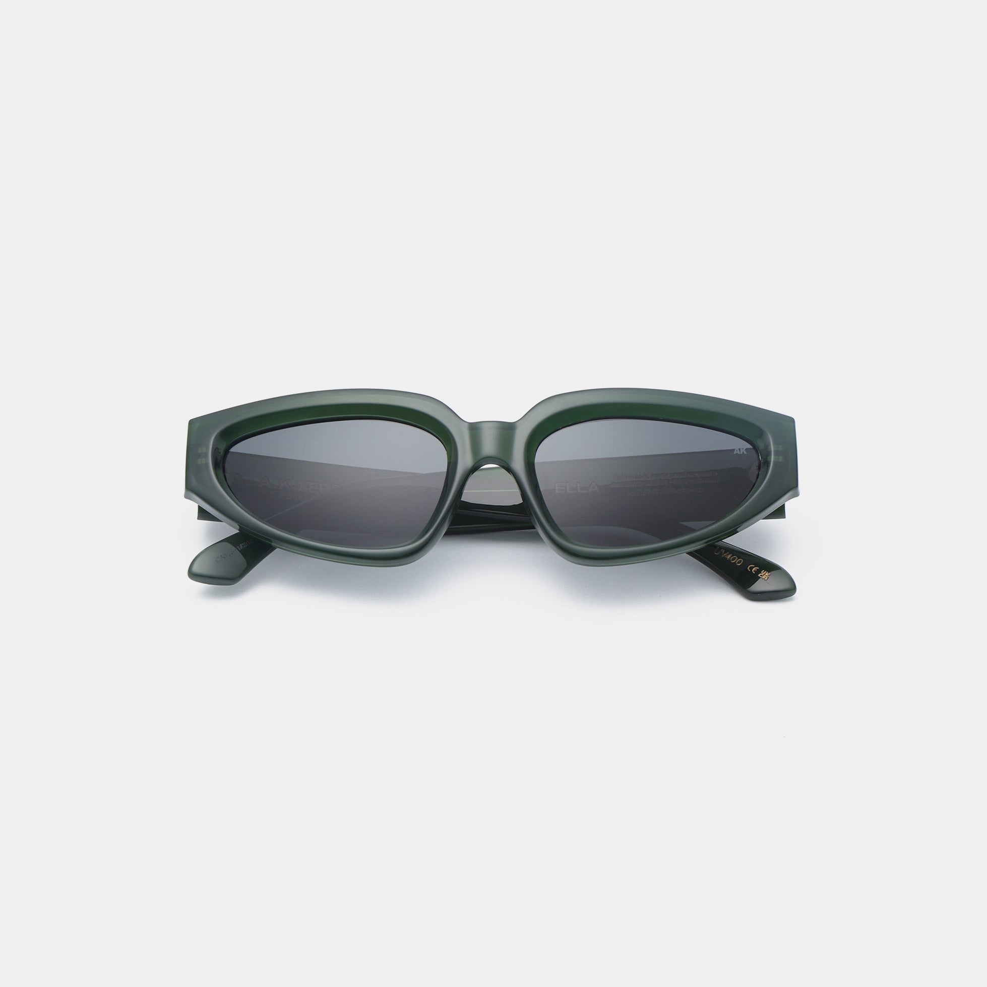 A.KJÆRBEDE ELLA Oval Cat - Eye Sunglasses l Dark Green - PUNCH Watch & Eyewear - A.KJÆRBEDE
