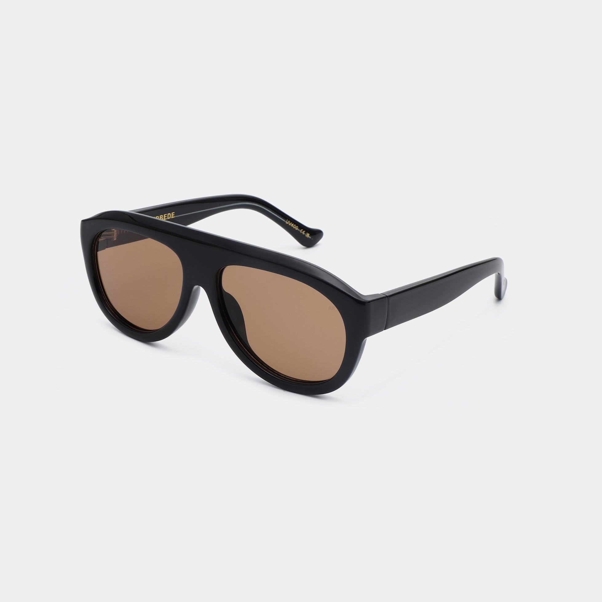 A.KJÆRBEDE RIO Sunglasses l Black, Brown Lens Aviator - PUNCH Watch & Eyewear - A.KJÆRBEDE