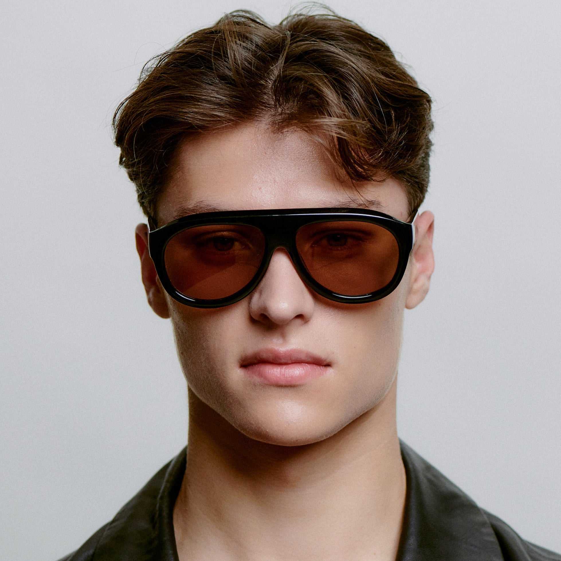 A.KJÆRBEDE RIO Sunglasses l Black, Brown Lens Aviator - PUNCH Watch & Eyewear - A.KJÆRBEDE