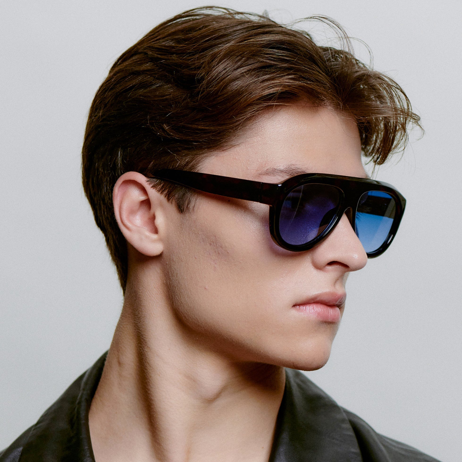 A.KJÆRBEDE RIO Sunglasses l Demi Tortoise, Blue Lens Aviator - PUNCH Watch & Eyewear - A.KJÆRBEDE