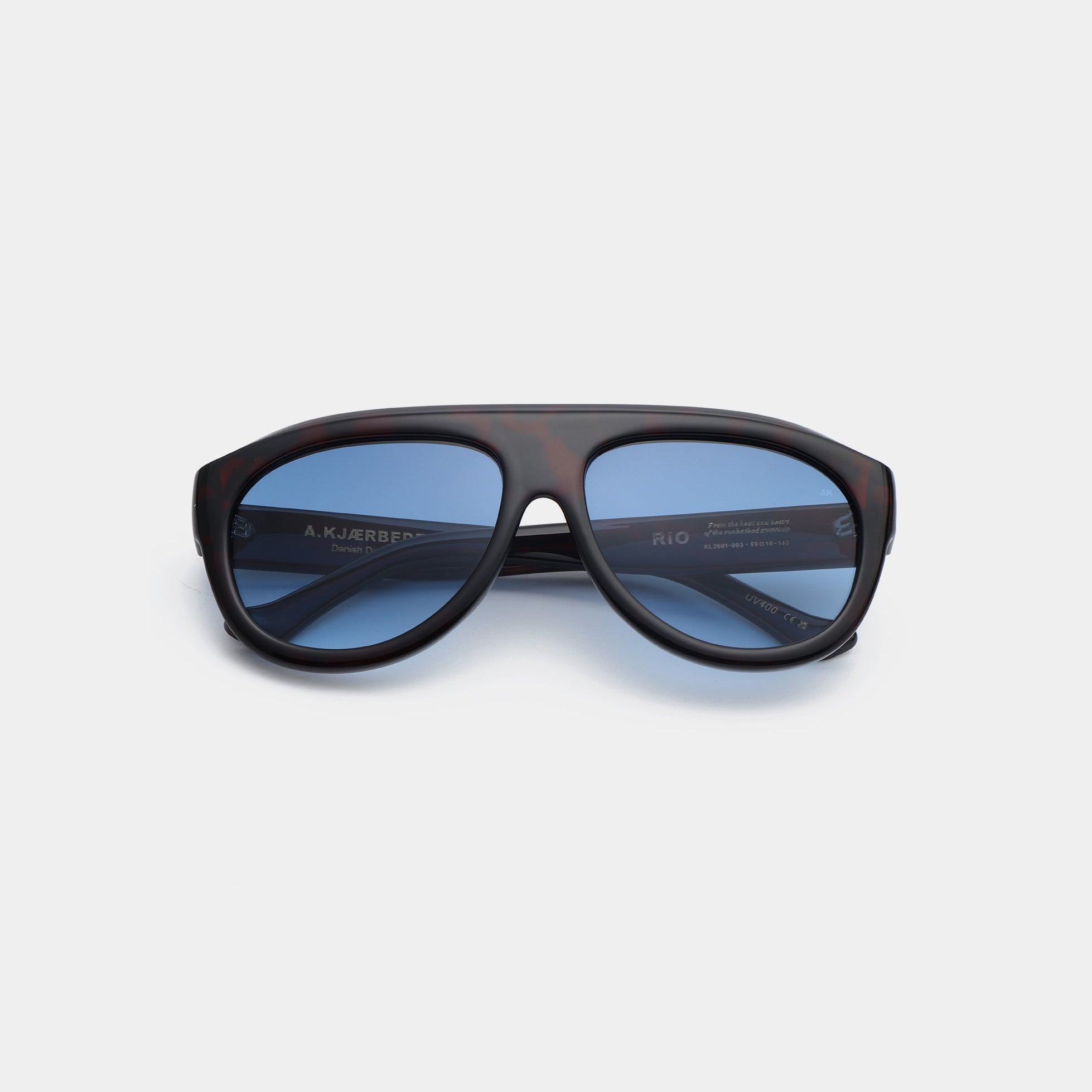 A.KJÆRBEDE RIO Sunglasses l Demi Tortoise, Blue Lens Aviator - PUNCH Watch & Eyewear - A.KJÆRBEDE