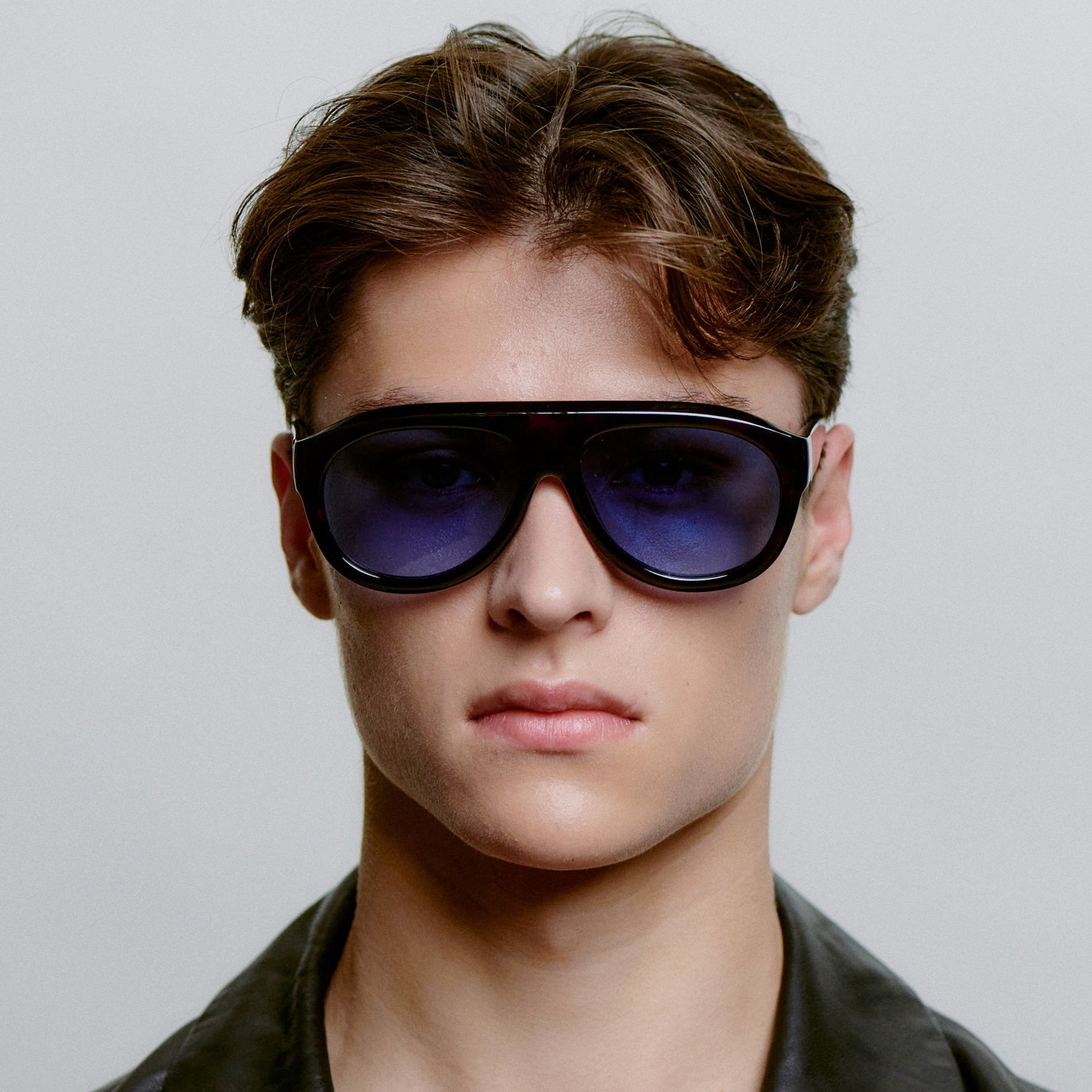 A.KJÆRBEDE RIO Sunglasses l Demi Tortoise, Blue Lens Aviator - PUNCH Watch & Eyewear - A.KJÆRBEDE