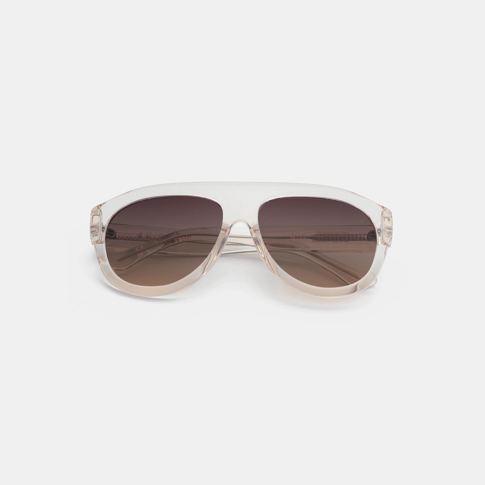 A.KJÆRBEDE RIO Sunglasses l Ecru Transparent Aviator - PUNCH Watch & Eyewear - A.KJÆRBEDE