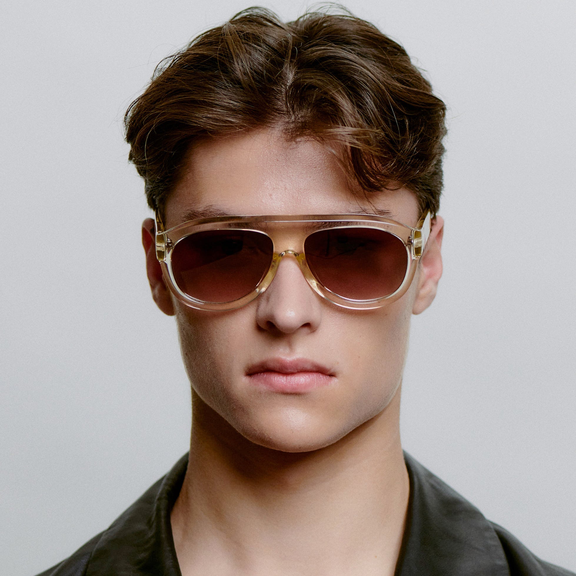 A.KJÆRBEDE RIO Sunglasses l Ecru Transparent Aviator - PUNCH Watch & Eyewear - A.KJÆRBEDE