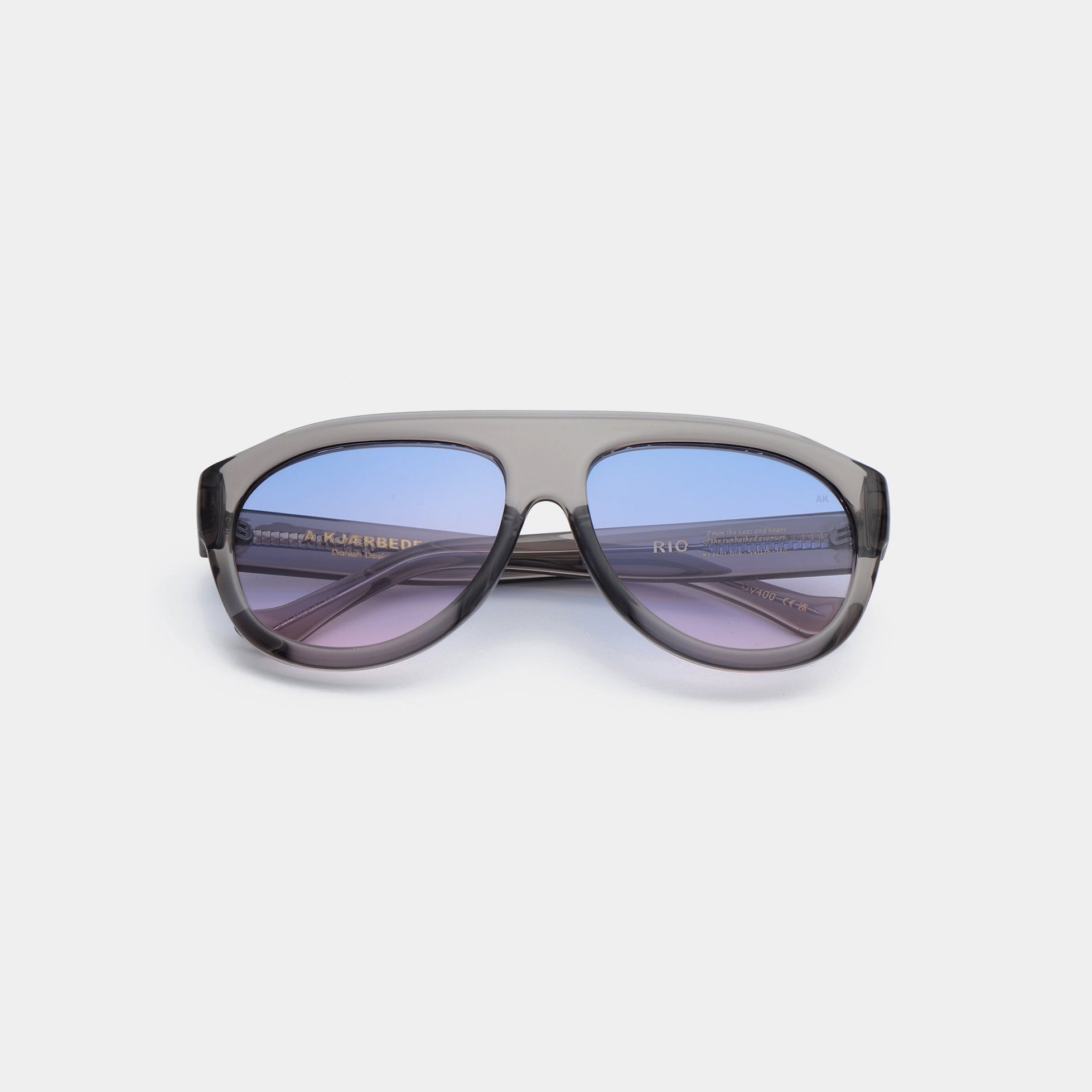 A.KJÆRBEDE RIO Sunglasses l Grey Transparent Aviator - PUNCH Watch & Eyewear - A.KJÆRBEDE