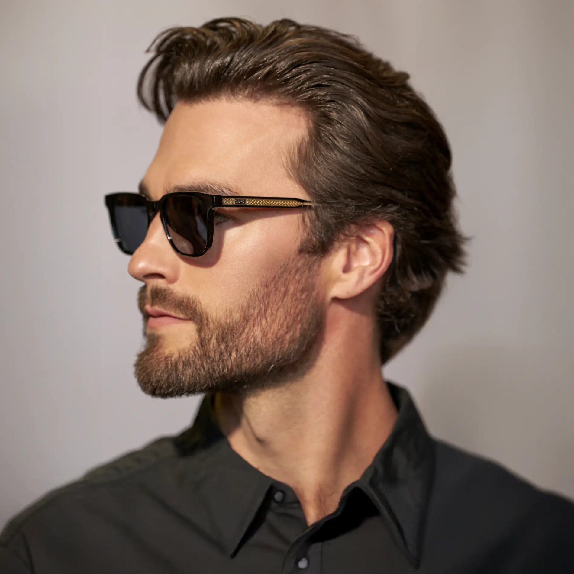 ANDERS Triple Black Polarised Square Men's Sunglasses by WMP Eyewear - PUNCH Watch & Eyewear - WMP Eyewear