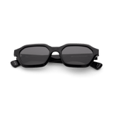 ARO Black Deep Grey Hexagonal Sunglasses fmr Anthony by Messy Weekend