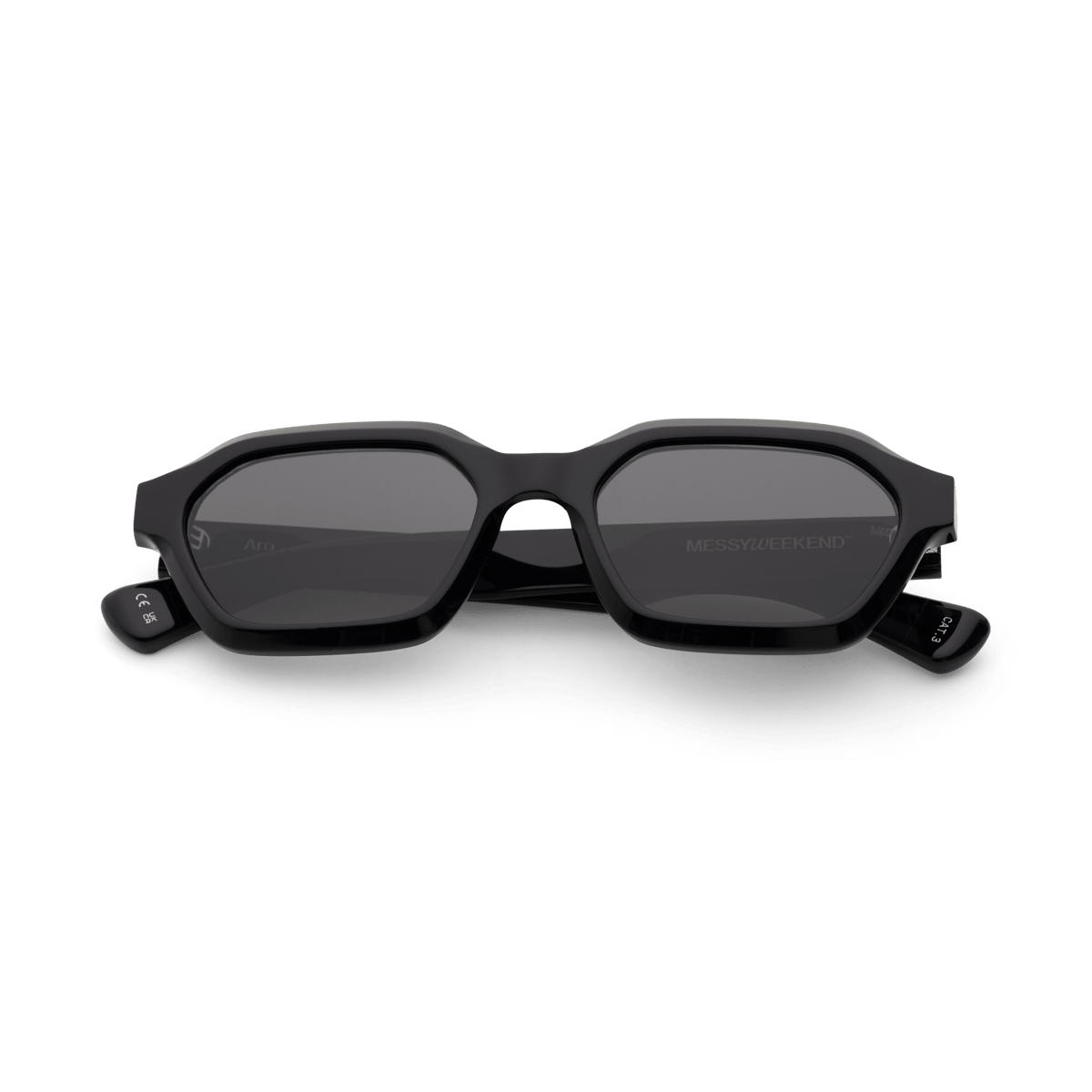 ARO Black Deep Grey Hexagonal Sunglasses fmr Anthony by Messy Weekend - PUNCH Watch & Eyewear - MESSY WEEKEND