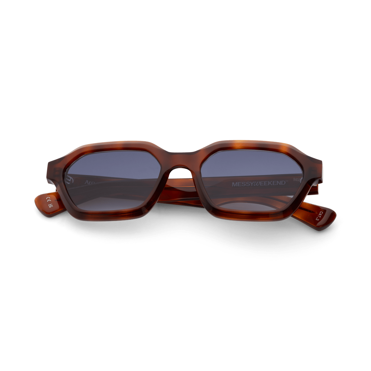 ARO Burnt Havana Deep Blue Gradient Hexagonal Sunglasses fmr Anthony by Messy Weekend - PUNCH Watch & Eyewear - MESSY WEEKEND