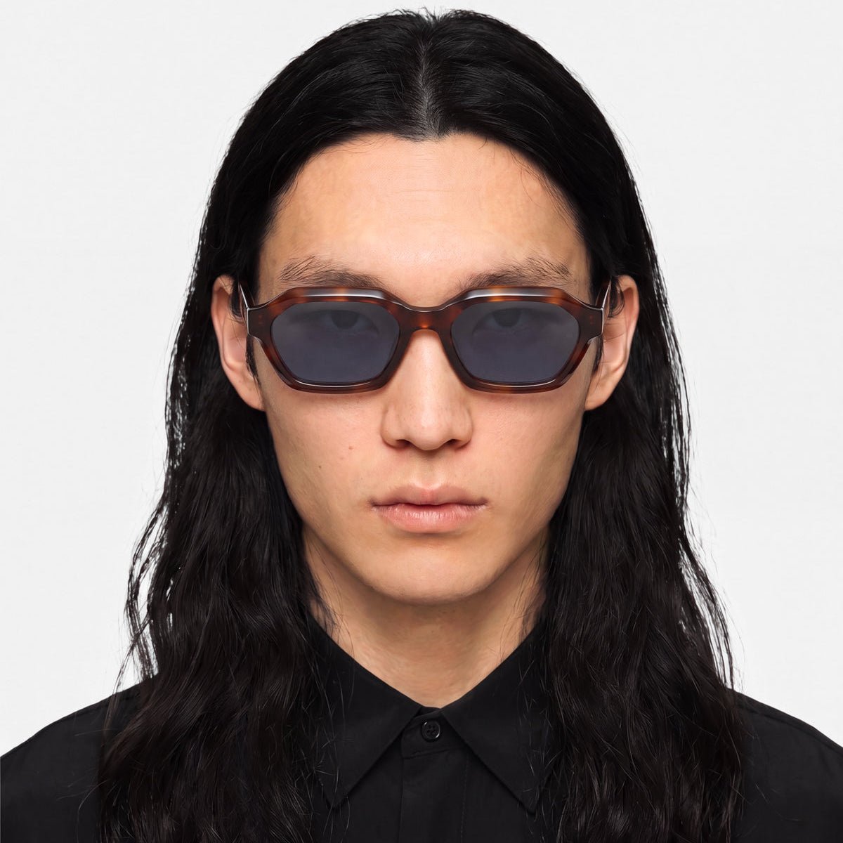 ARO Burnt Havana Deep Blue Gradient Hexagonal Sunglasses fmr Anthony by Messy Weekend - PUNCH Watch & Eyewear - MESSY WEEKEND