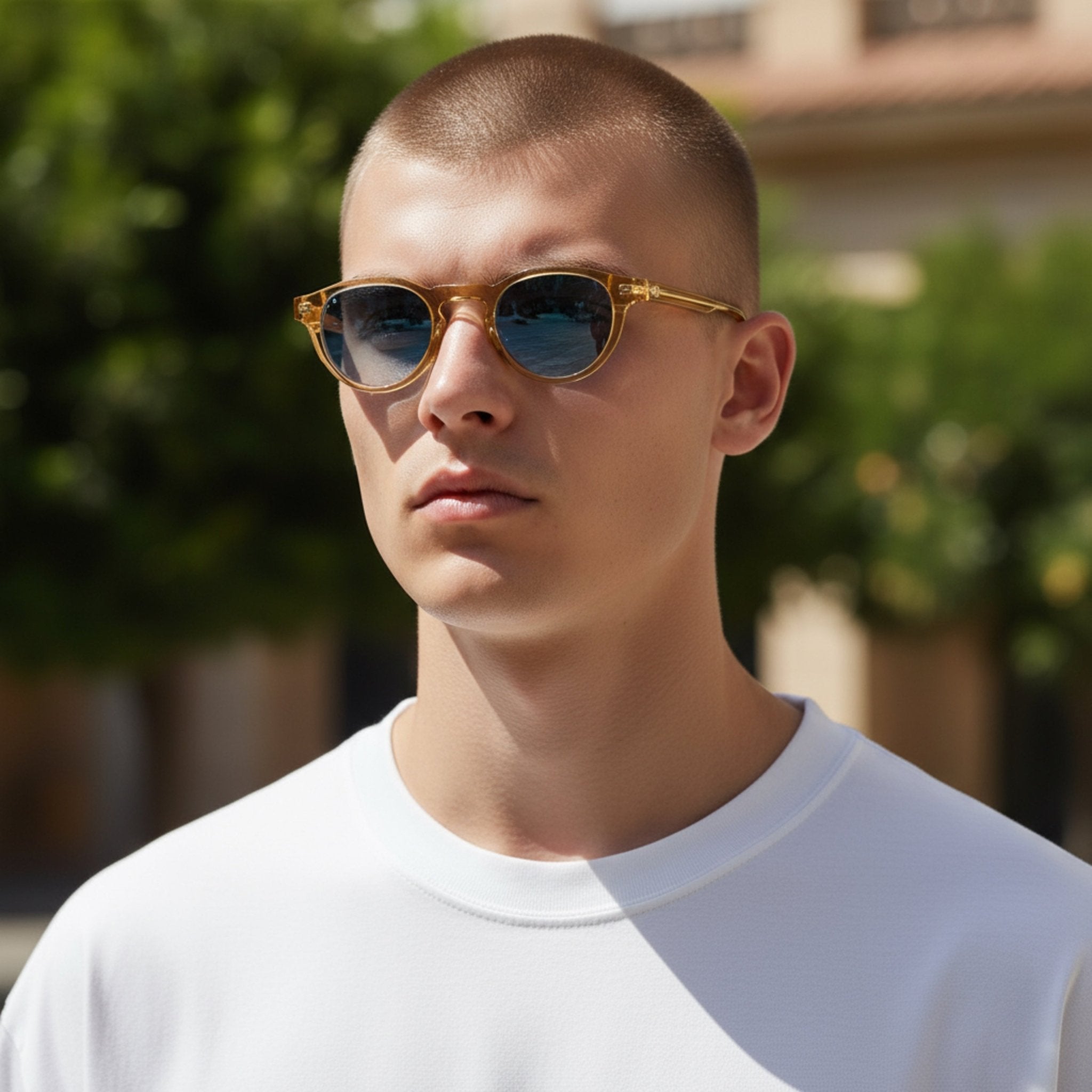 AURA Polarised Sunglasses, Unisex, Crystal Brown, Blue Gradient by TrueVivid - PUNCH Watch & Eyewear - TRUEVIVID