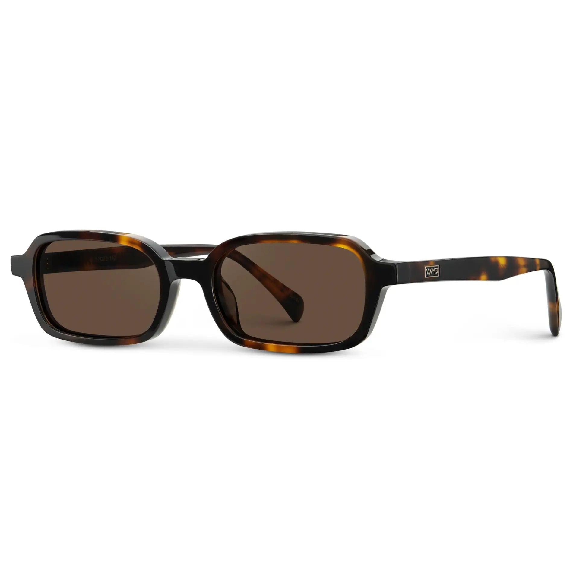 AYLA Slim Rectangular Sunglasses in Brown Tortoise by WMP Eyewear - PUNCH Watch & Eyewear - WMP Eyewear