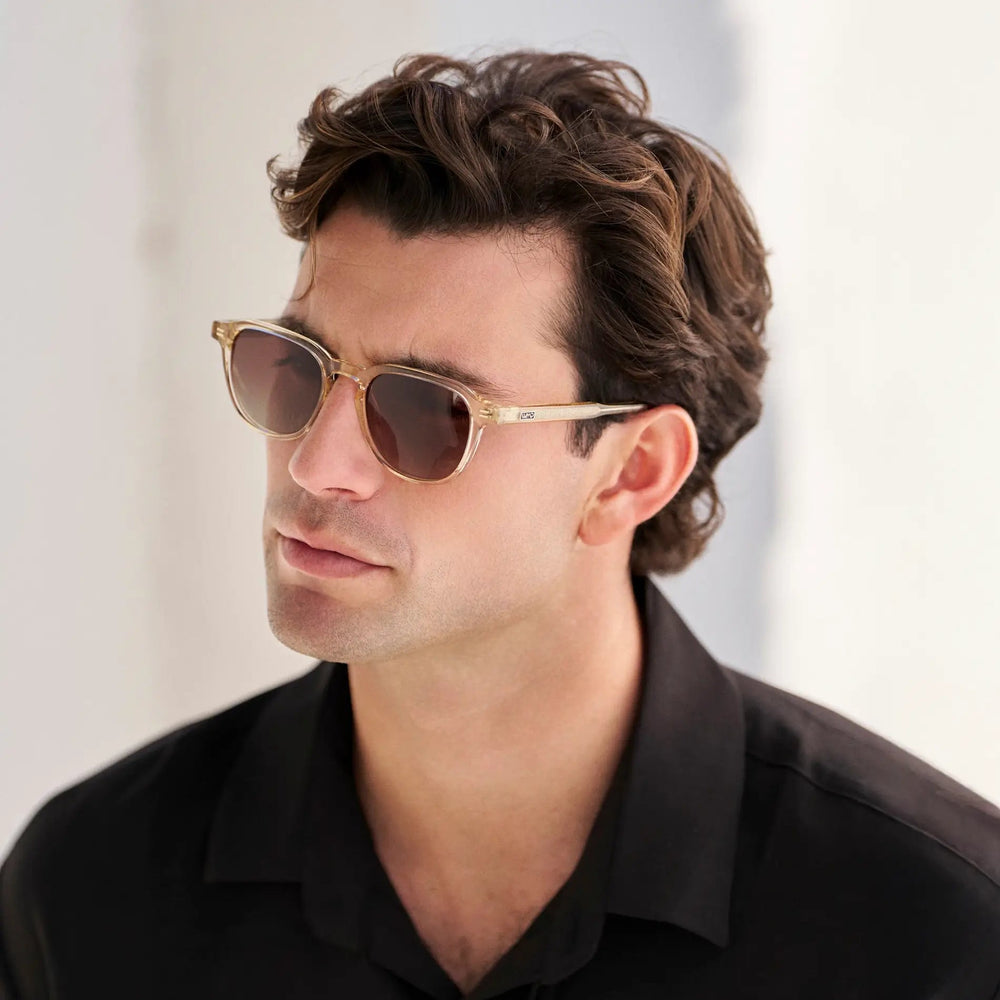 BAKER Round Polarised Men's Sunglasses l Sand Brown - WMP Eyewear - PUNCH Watch & Eyewear - WMP Eyewear