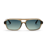 Messy Weekend Burt Aviator Sunglasses - Bottle Green