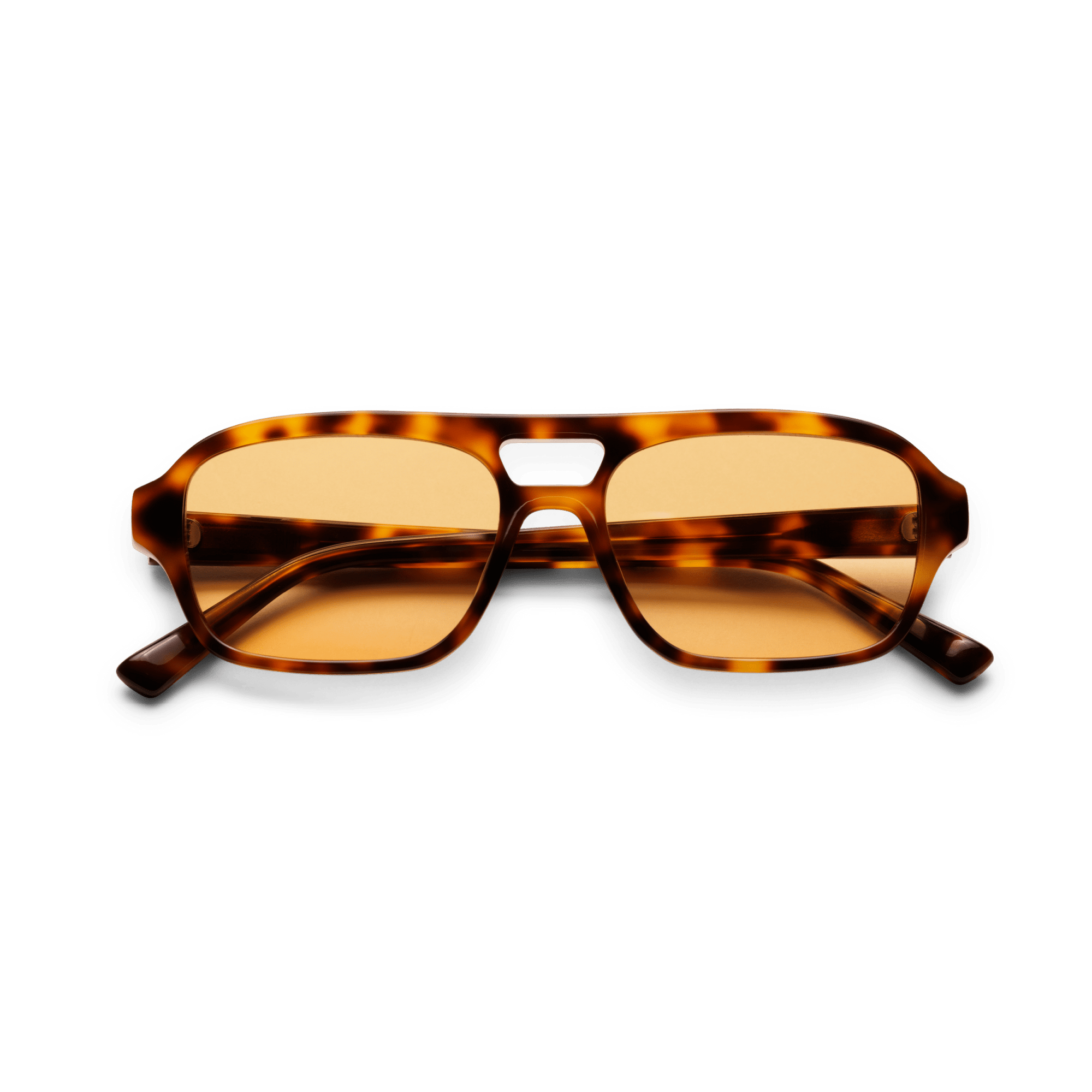 BURT Tortoise Orange Lens Aviator Sunglasses by Messy Weekend - PUNCH Watch & Eyewear - MESSY WEEKEND