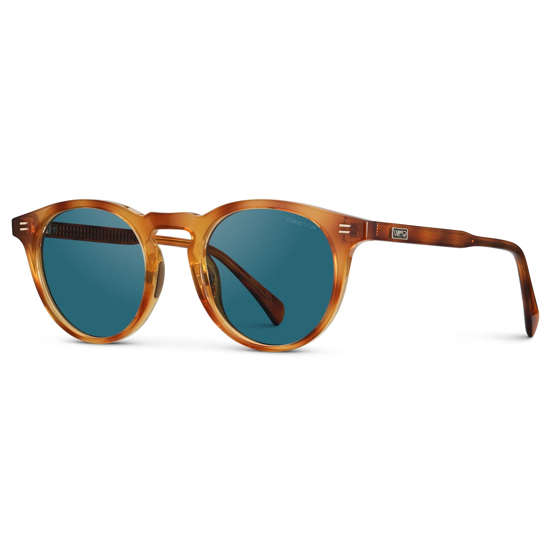 CADDIE Men's Golf Sunglasses - Honey Tortoise / Laguna Blue Lens l WMP Eyewear - PUNCH Watch & Eyewear - WMP Eyewear