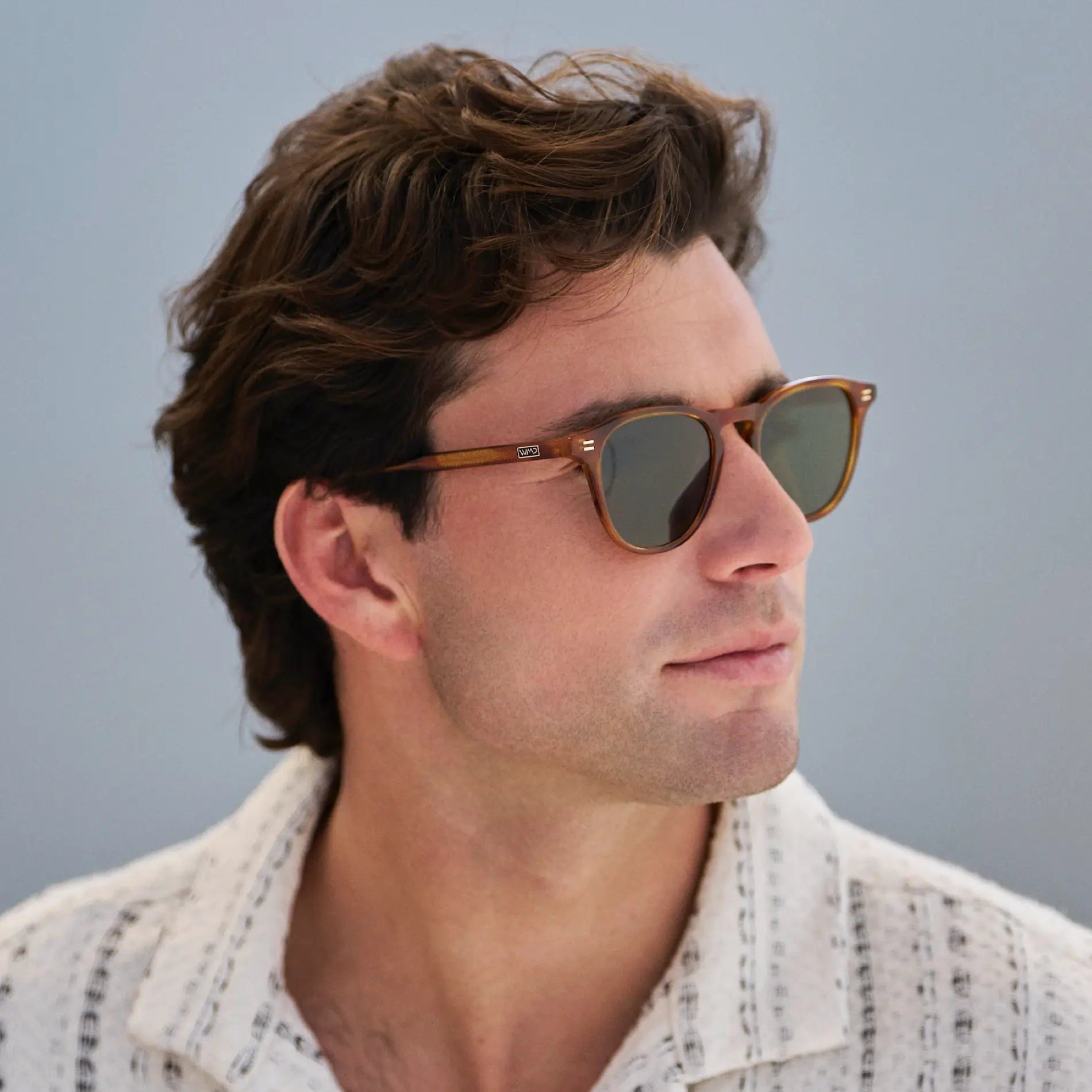 CAMERON Men's Round Polarised Sunglasses l Honey Tortoise - WMP Eyewear - PUNCH Watch & Eyewear - WMP Eyewear