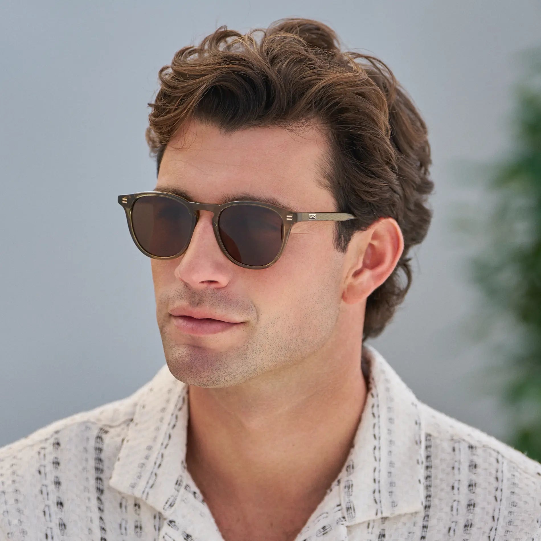 CAMERON Men's Round Polarised Sunglasses l Khaki Green - WMP Eyewear - PUNCH Watch & Eyewear - WMP Eyewear