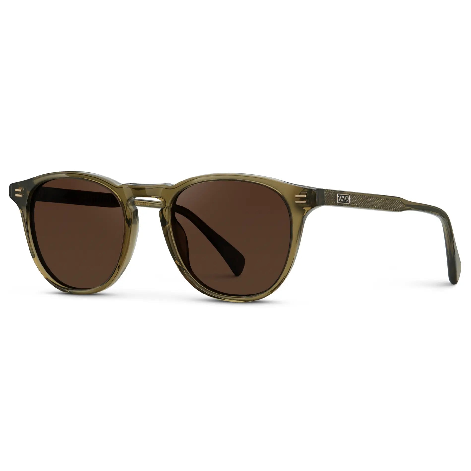 CAMERON Men's Round Polarised Sunglasses l Khaki Green - WMP Eyewear - PUNCH Watch & Eyewear - WMP Eyewear