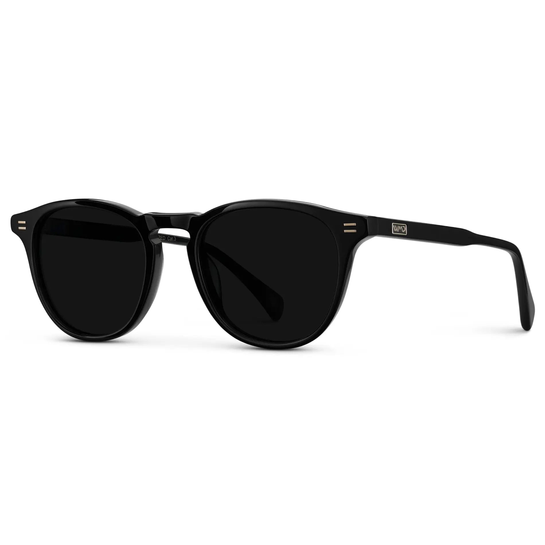 CAMERON Men's Round Polarised Sunglasses l Triple Black - WMP Eyewear - PUNCH Watch & Eyewear - WMP Eyewear