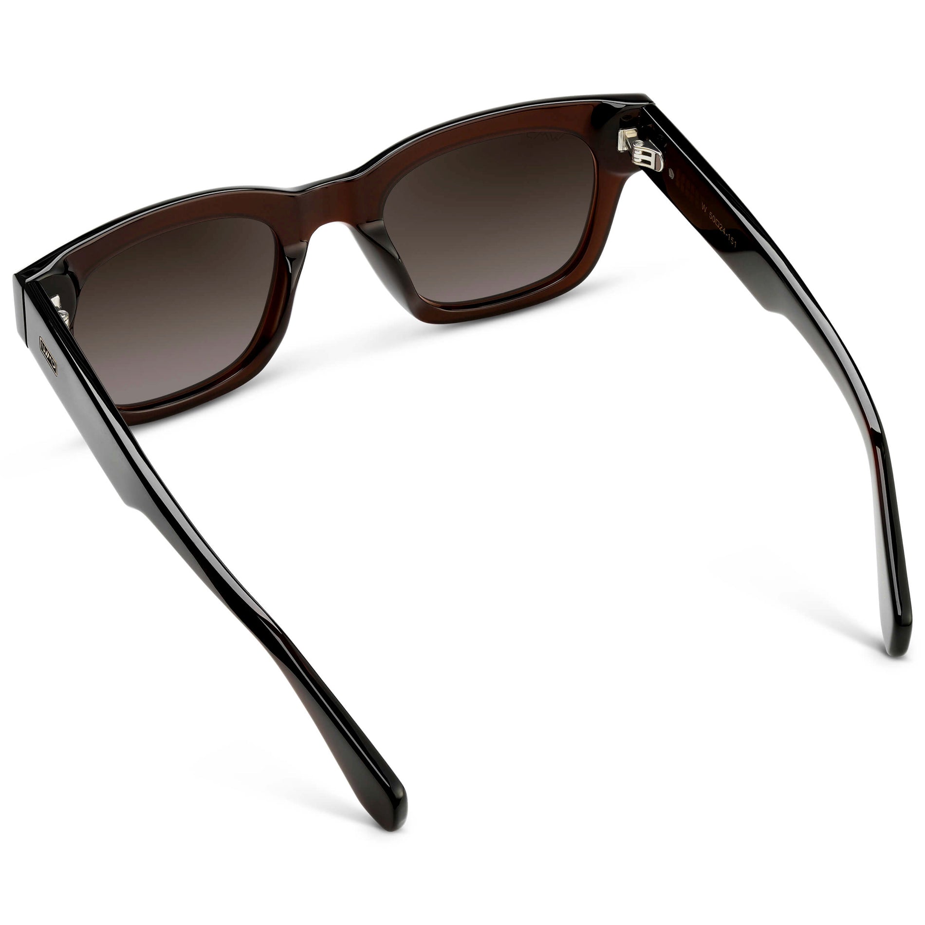 CLINT Men's Oversized Rectangular Sunglasses in Burnt Cedar Brown by WMP Eyewear - PUNCH Watch & Eyewear - WMP Eyewear