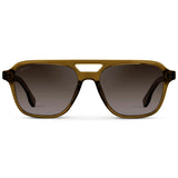 DEAN Polarised Oversized Aviator Sunglasses in Crystal Verde by WMP Eyewear