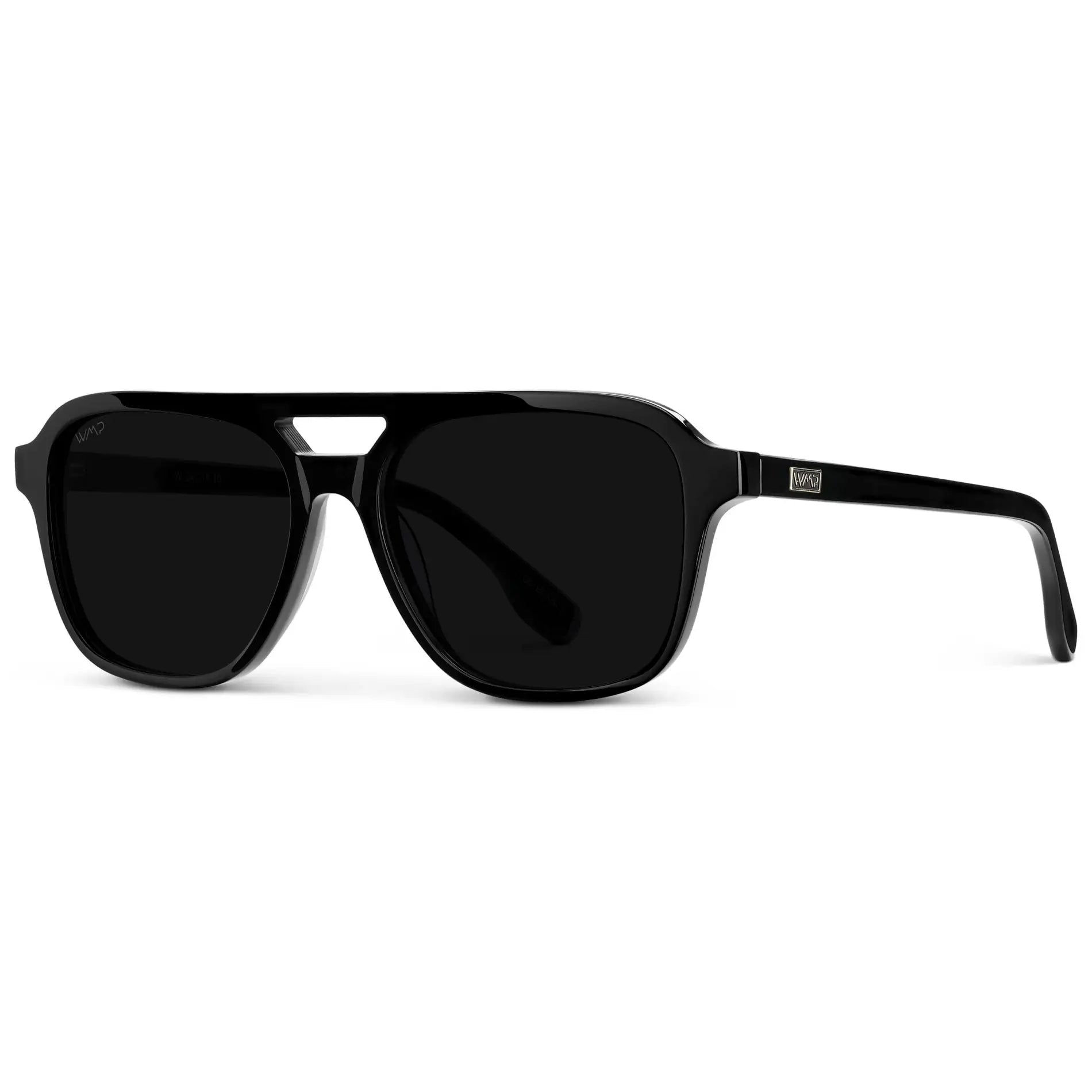 DEAN Polarised Oversized Aviator Sunglasses in Triple Black by WMP Eyewear - PUNCH Watch & Eyewear - WMP Eyewear