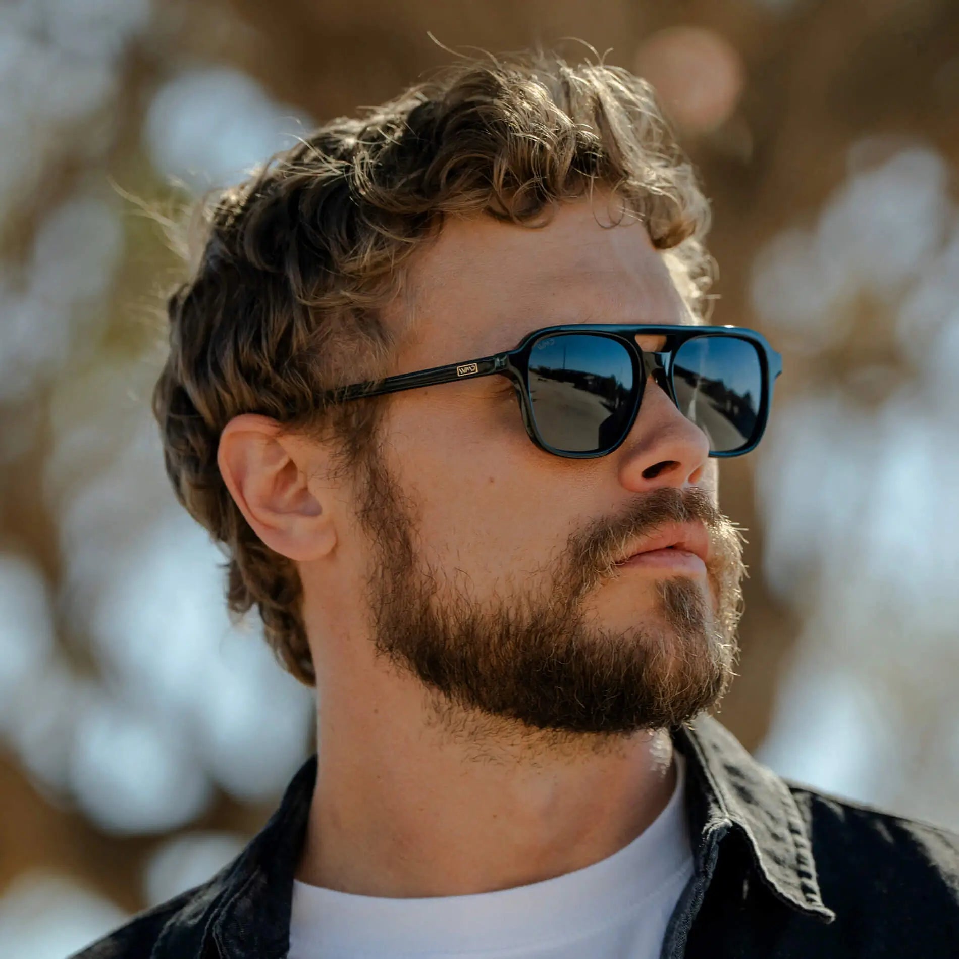 DEAN Polarised Oversized Aviator Sunglasses in Triple Black by WMP Eyewear - PUNCH Watch & Eyewear - WMP Eyewear