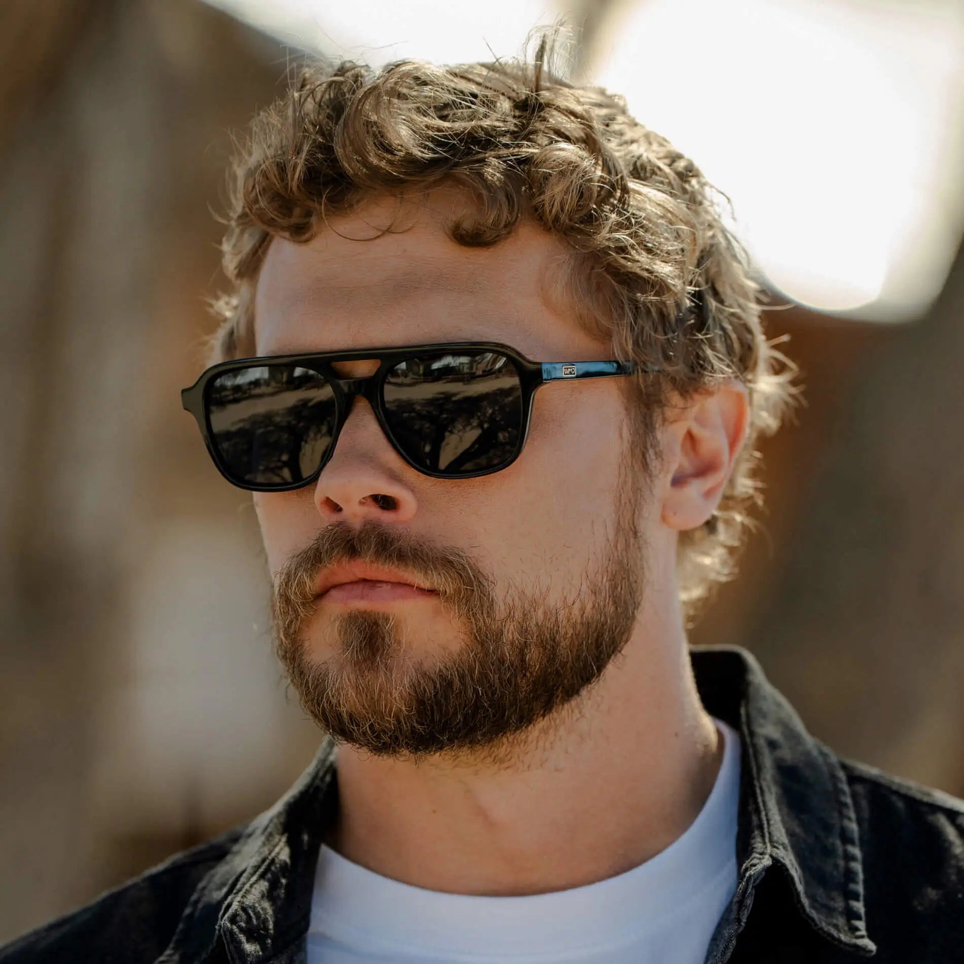 DEAN Polarised Oversized Aviator Sunglasses in Triple Black by WMP Eyewear - PUNCH Watch & Eyewear - WMP Eyewear