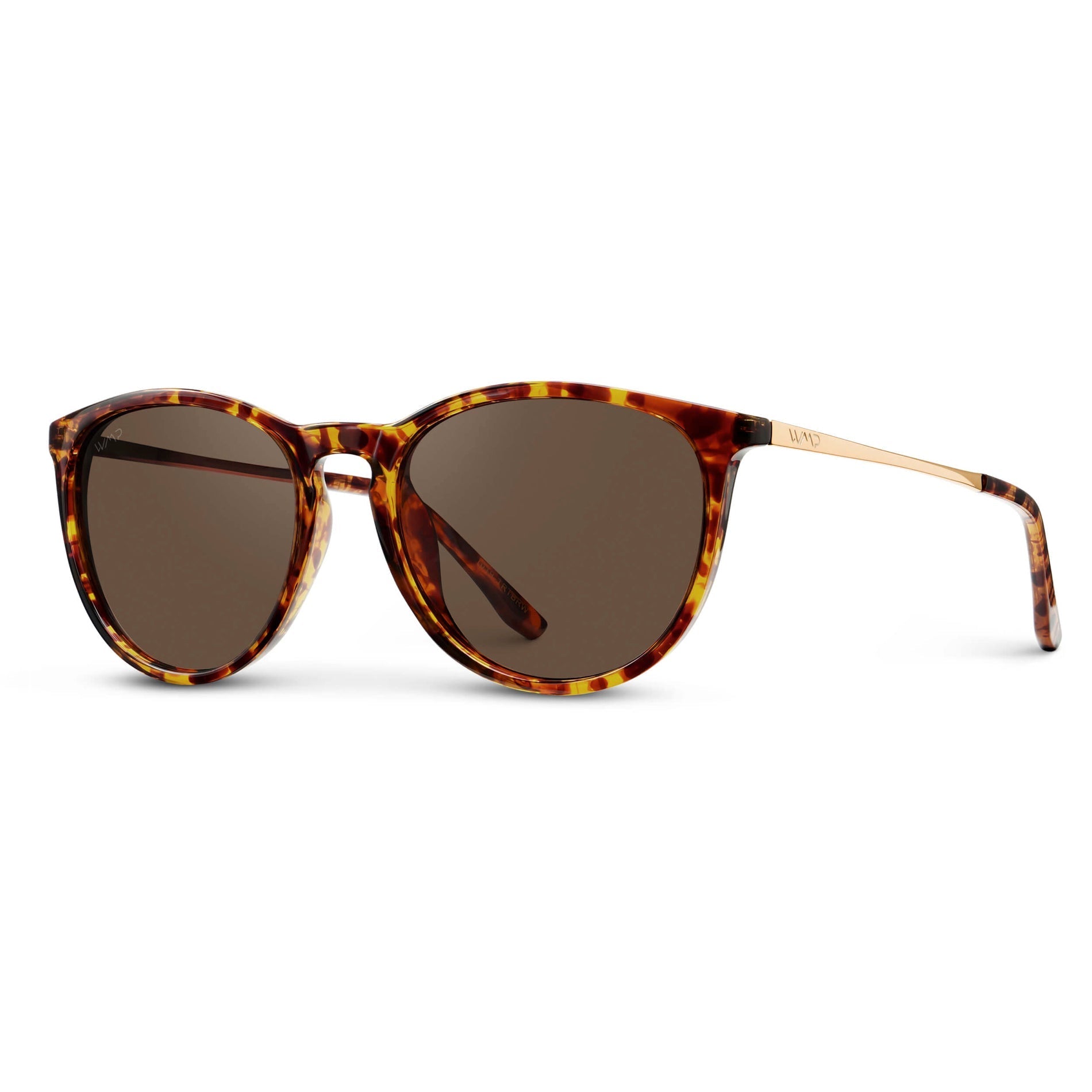 DREW Round Polarised Women's Sunglasses in Tortoise by WMP Eyewear - PUNCH Watch & Eyewear - WMP Eyewear
