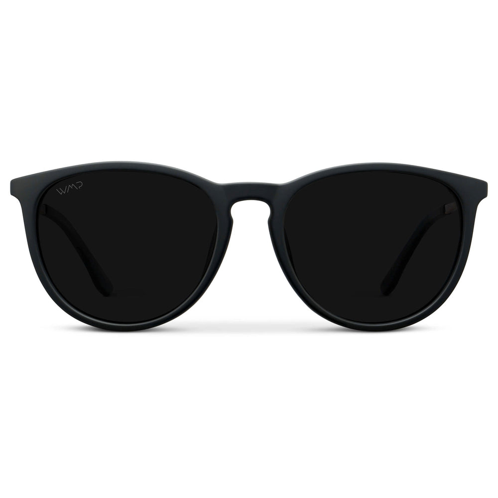 DREW Round Polarized Women's Sunglasses in Black/Gold by WMP Eyewear - PUNCH Watch & Eyewear - WMP Eyewear