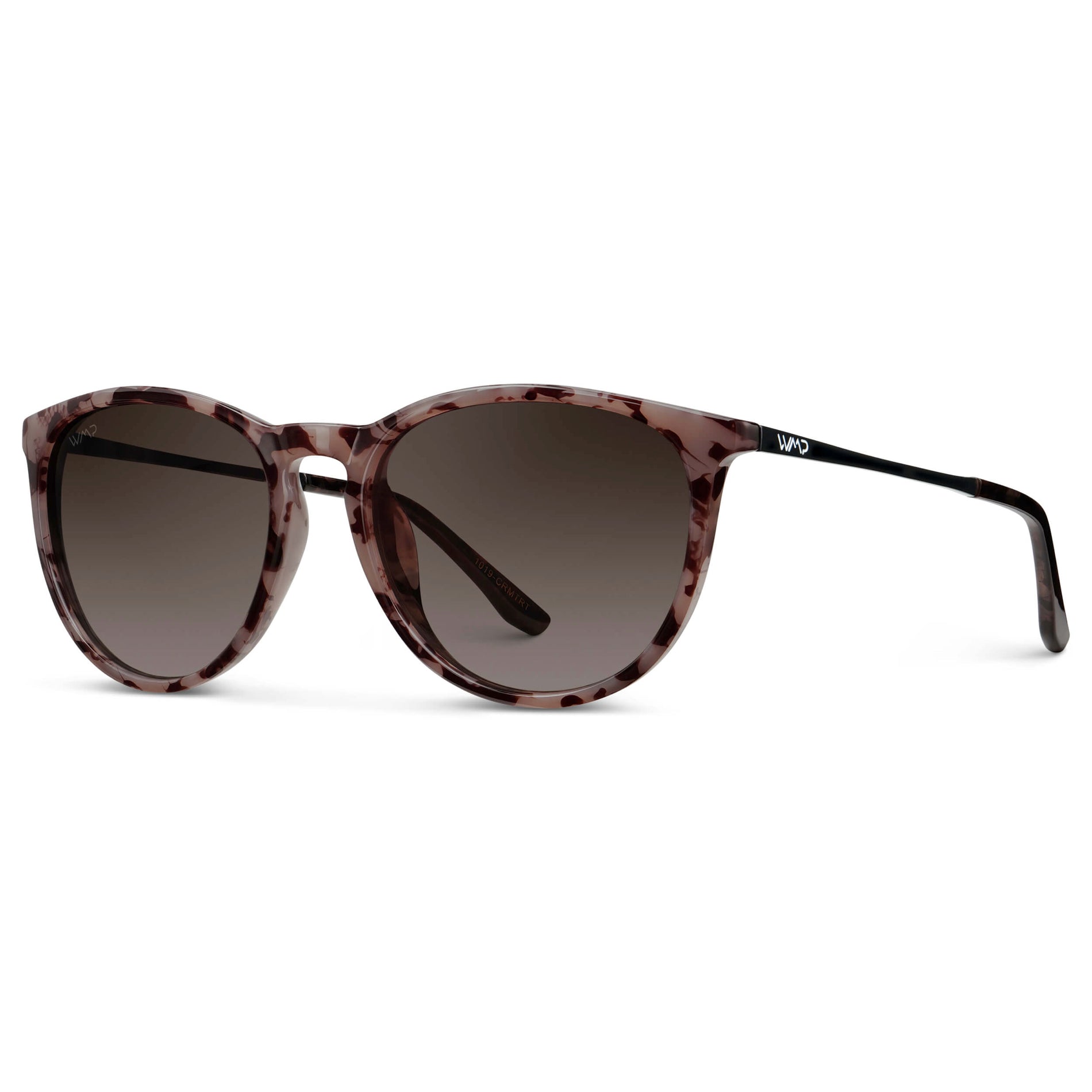 DREW Round Polarized Women's Sunglasses in Blush Pink Tortoise by WMP Eyewear - PUNCH Watch & Eyewear - WMP Eyewear