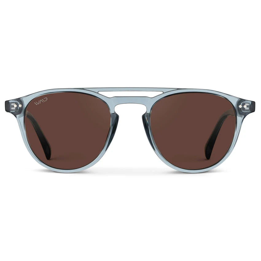 EASTON Men's Round Trendy Sunglasses in Denim Blue by WMP Eyewear - Punch Watch Design 