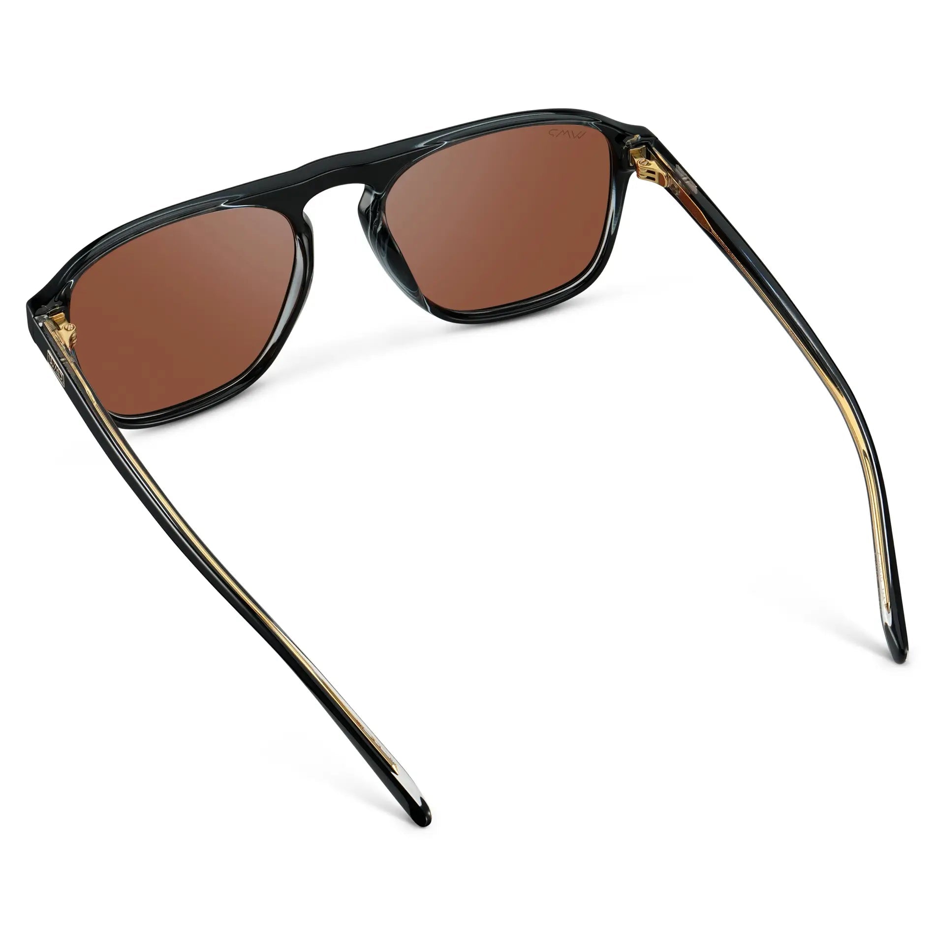 EMERSON Unisex Square Aviator Sunglasses in Black - Red Tinted Lenses l WMP Eyewear - PUNCH Watch & Eyewear - WMP Eyewear