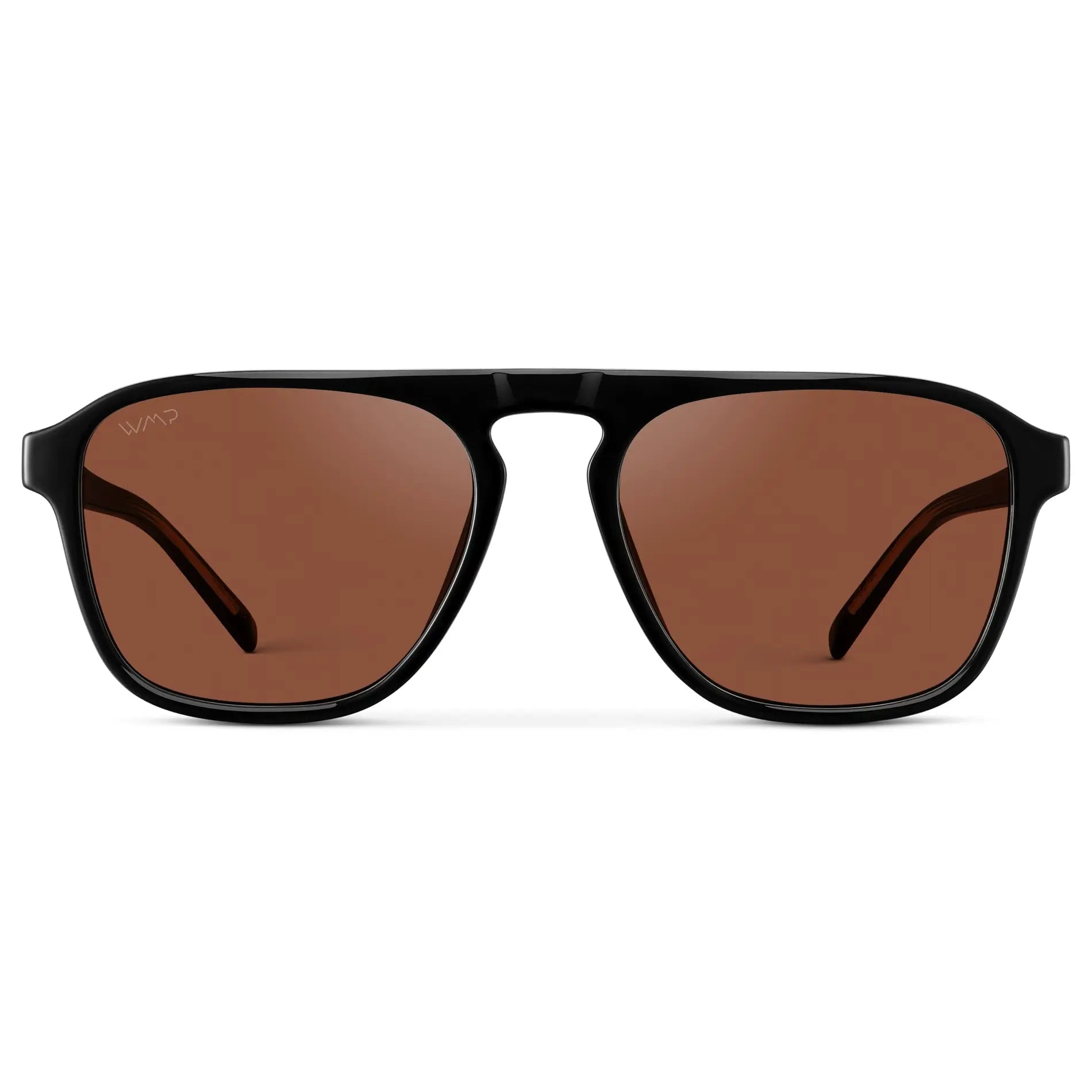 EMERSON Unisex Square Aviator Sunglasses in Black - Red Tinted Lenses l WMP Eyewear - PUNCH Watch & Eyewear - WMP Eyewear