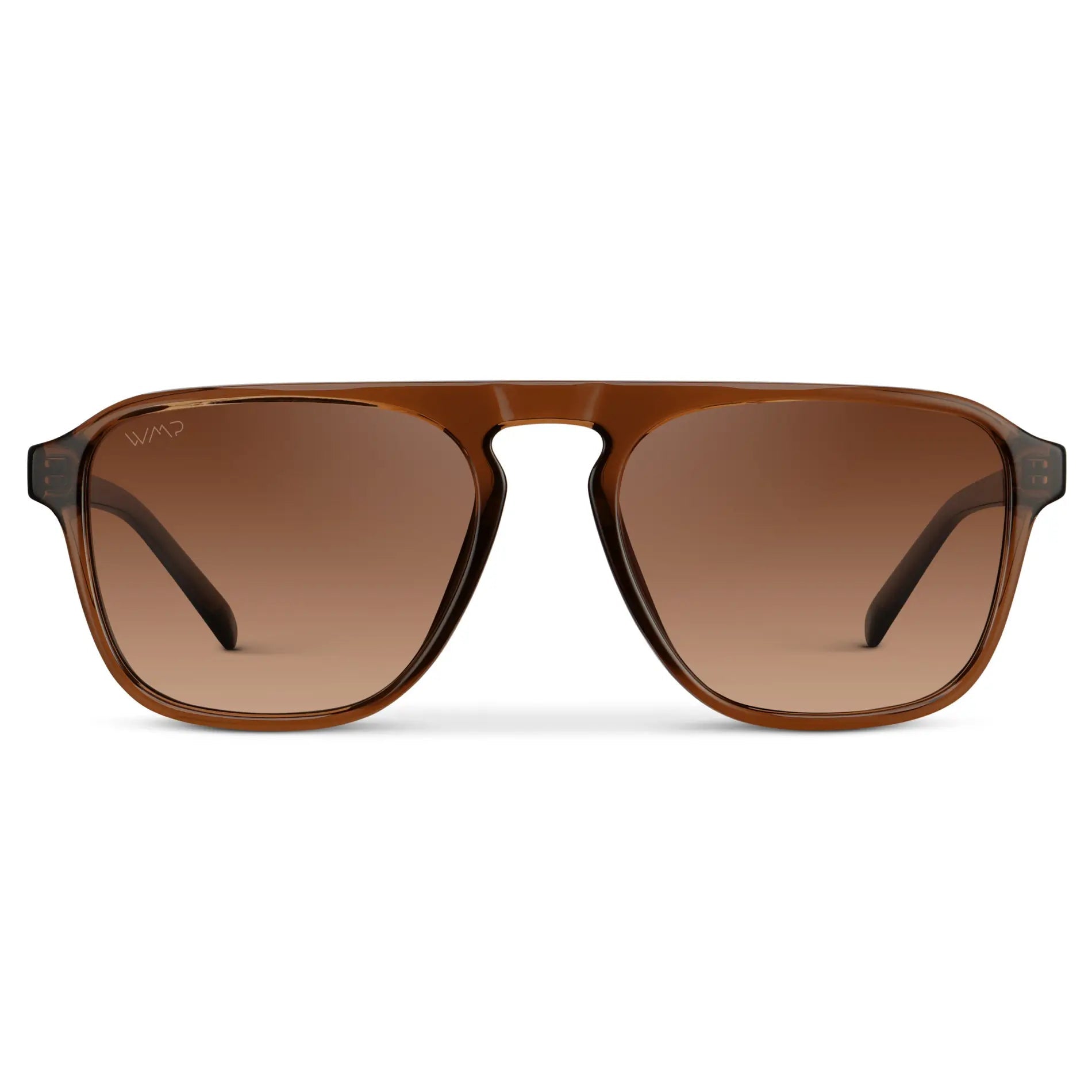 EMERSON Unisex Square Aviator Sunglasses in Terracotta Brown WMP Eyewear - PUNCH Watch & Eyewear - WMP Eyewear