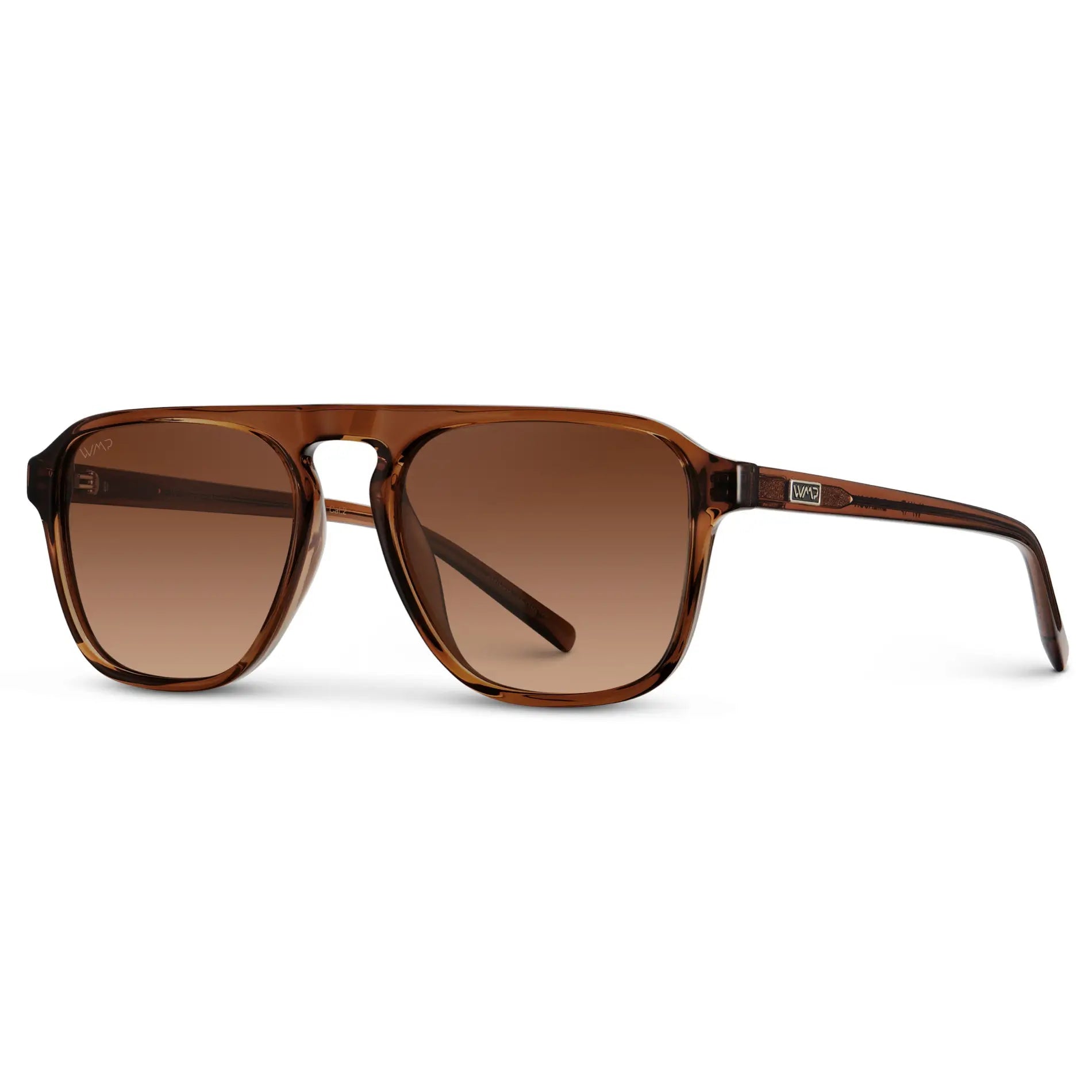 EMERSON Unisex Square Aviator Sunglasses in Terracotta Brown WMP Eyewear - PUNCH Watch & Eyewear - WMP Eyewear