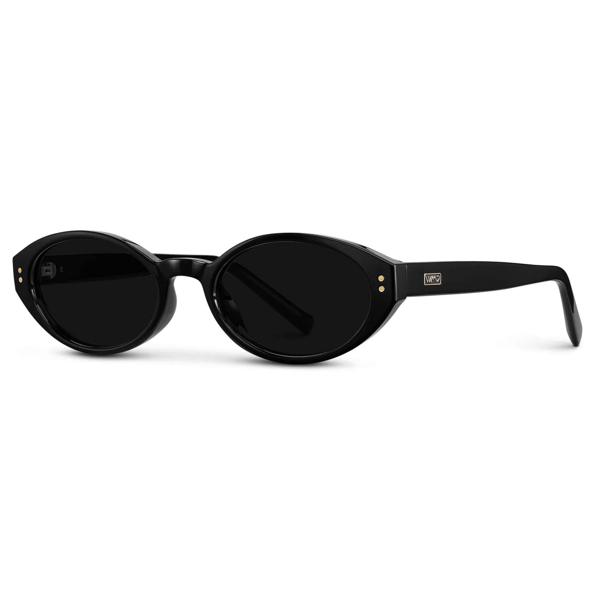 ESME Classic Oval Women's Sunglasses in Black by WMP Eyewear - PUNCH Watch & Eyewear - WMP Eyewear