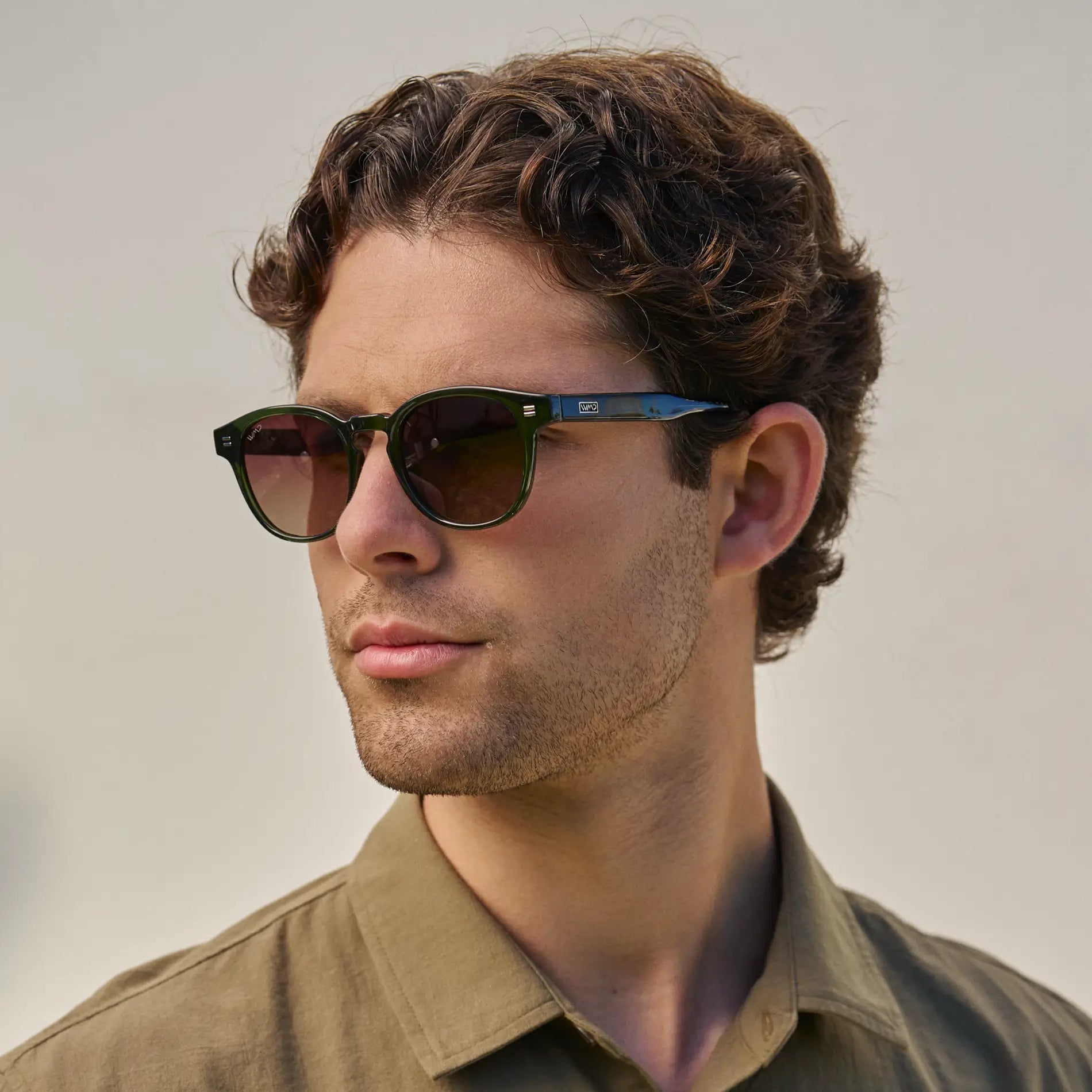 FELIX Mid - Century Polarised Unisex Sunglasses in Jade Green WMP Eyewear - PUNCH Watch & Eyewear - WMP Eyewear