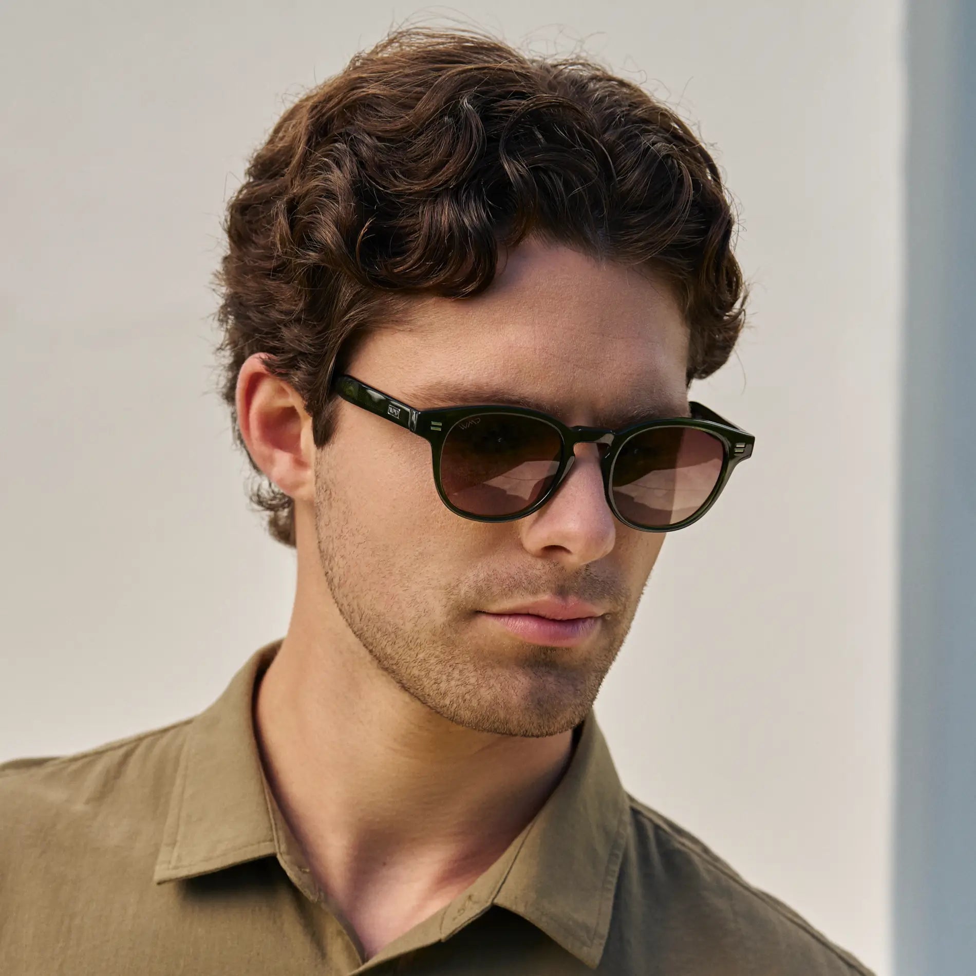 FELIX Mid - Century Polarised Unisex Sunglasses in Jade Green WMP Eyewear - PUNCH Watch & Eyewear - WMP Eyewear
