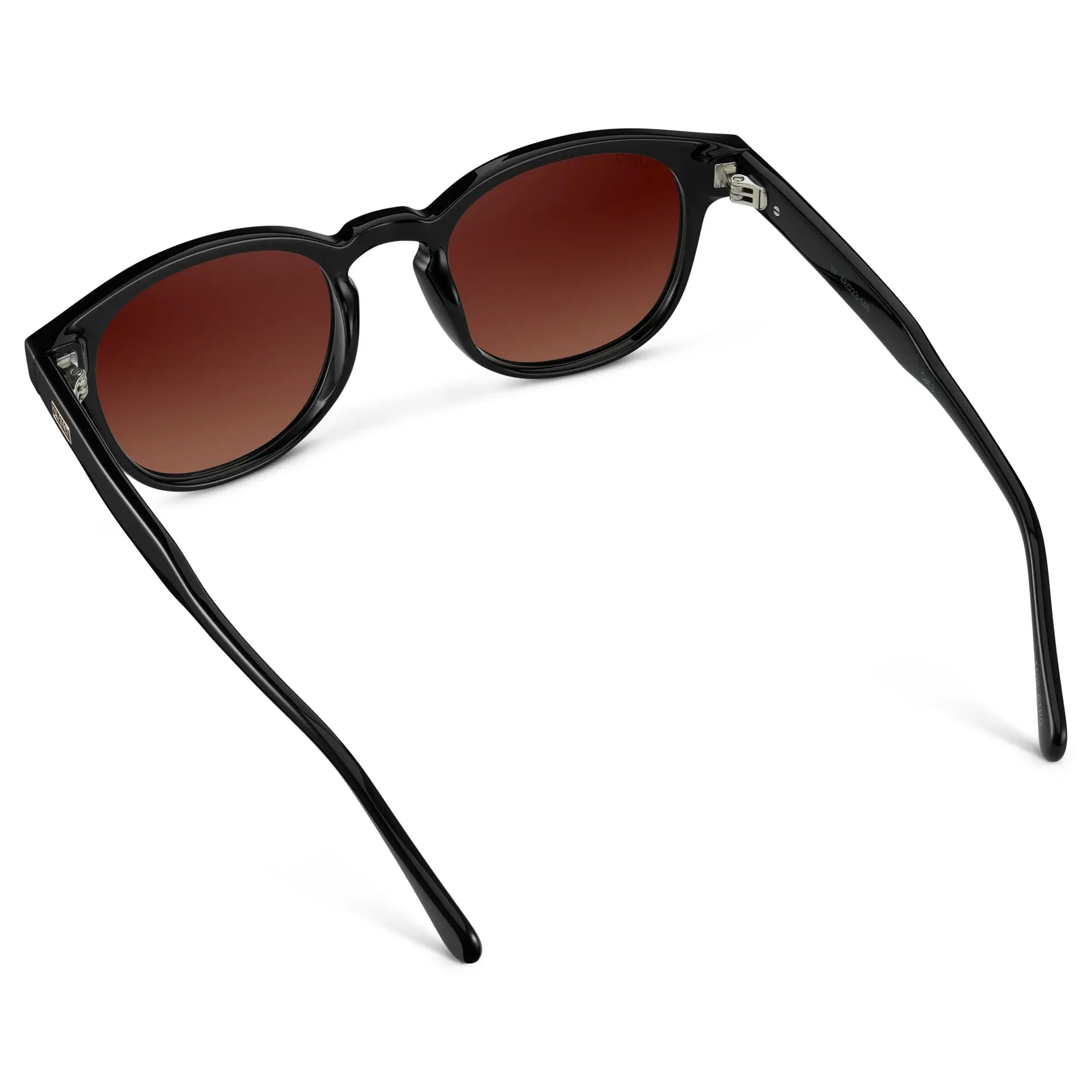 FELIX Mid-Century Unisex Black Sunglasses - Red Tinted Lens l WMP Eyewear - PUNCH Watch & Eyewear - WMP Eyewear