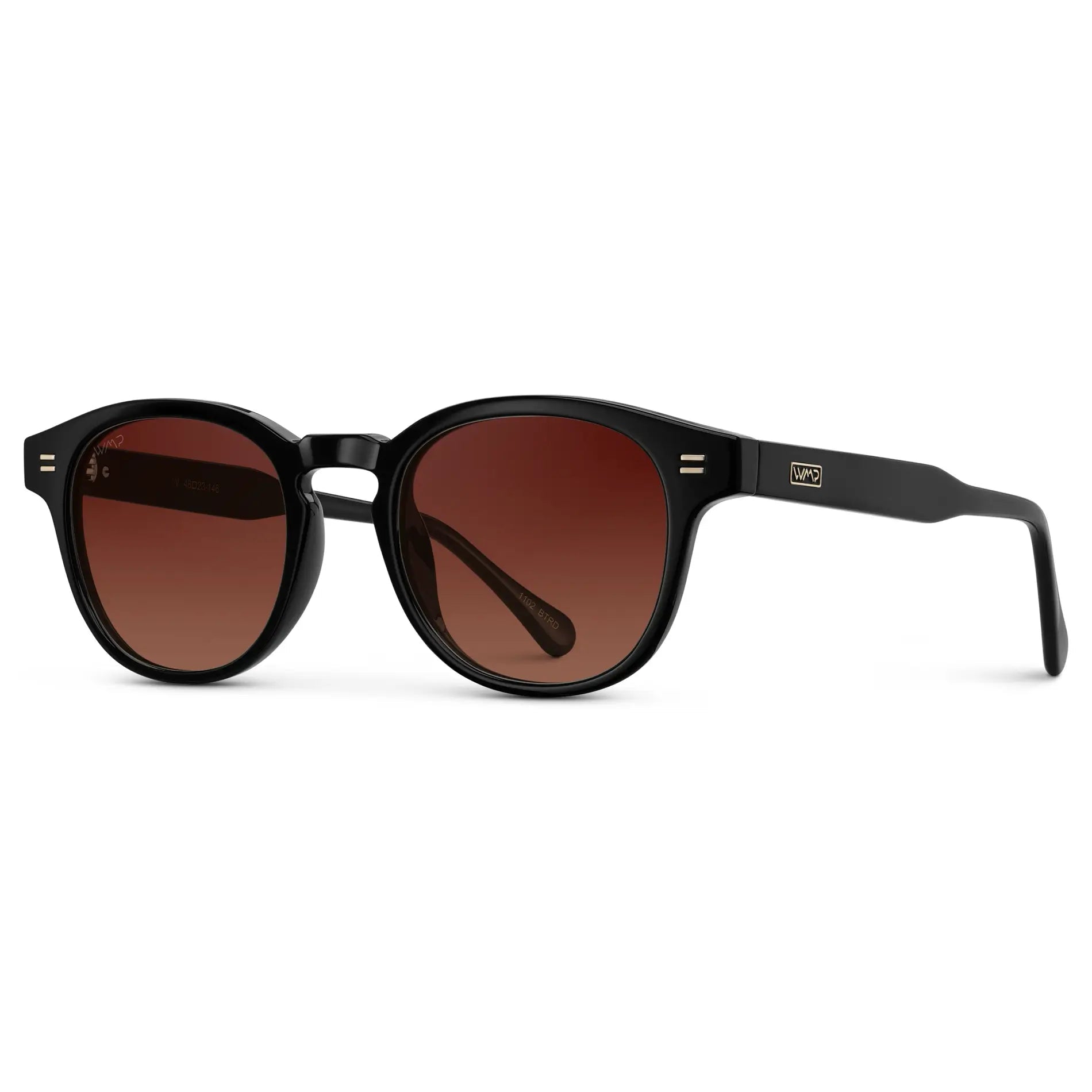 FELIX Mid-Century Unisex Black Sunglasses - Red Tinted Lens l WMP Eyewear - PUNCH Watch & Eyewear - WMP Eyewear