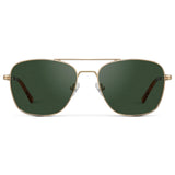 FOX Double Bridge Aviator Sunglasses - Gold l WMP Eyewear