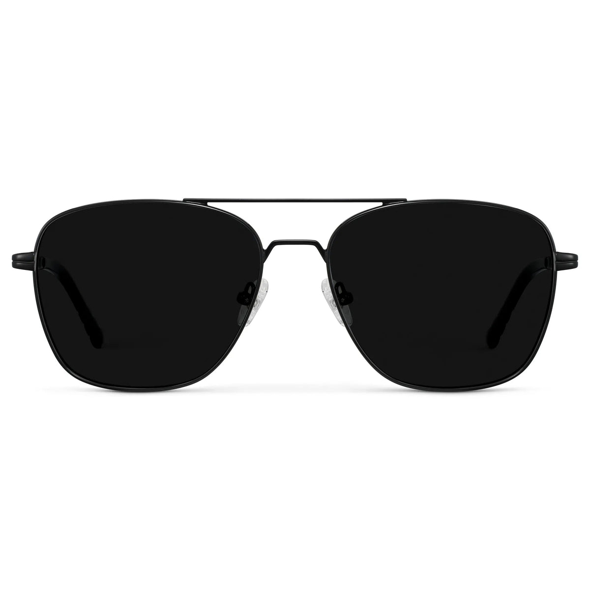 FOX Double Bridge Aviator Sunglasses - Triple Black l WMP Eyewear - PUNCH Watch & Eyewear - WMP Eyewear