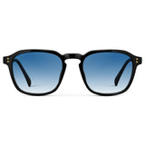 FRANCIS Men's Square Modern Sunglasses in Black / Blue Tinted Lens l WMP Eyewear
